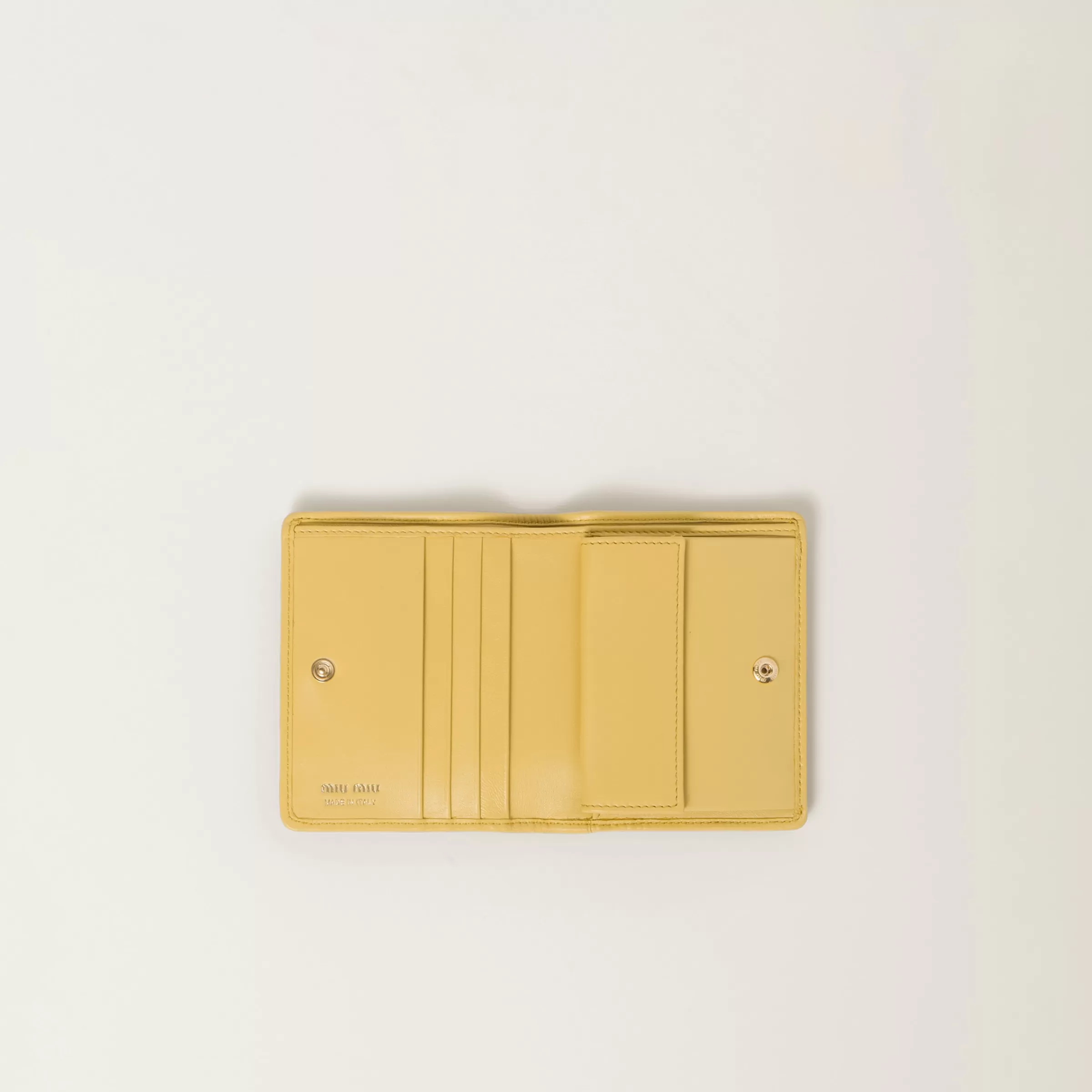 Miu Miu Small Matelassé Nappa Leather Wallet |