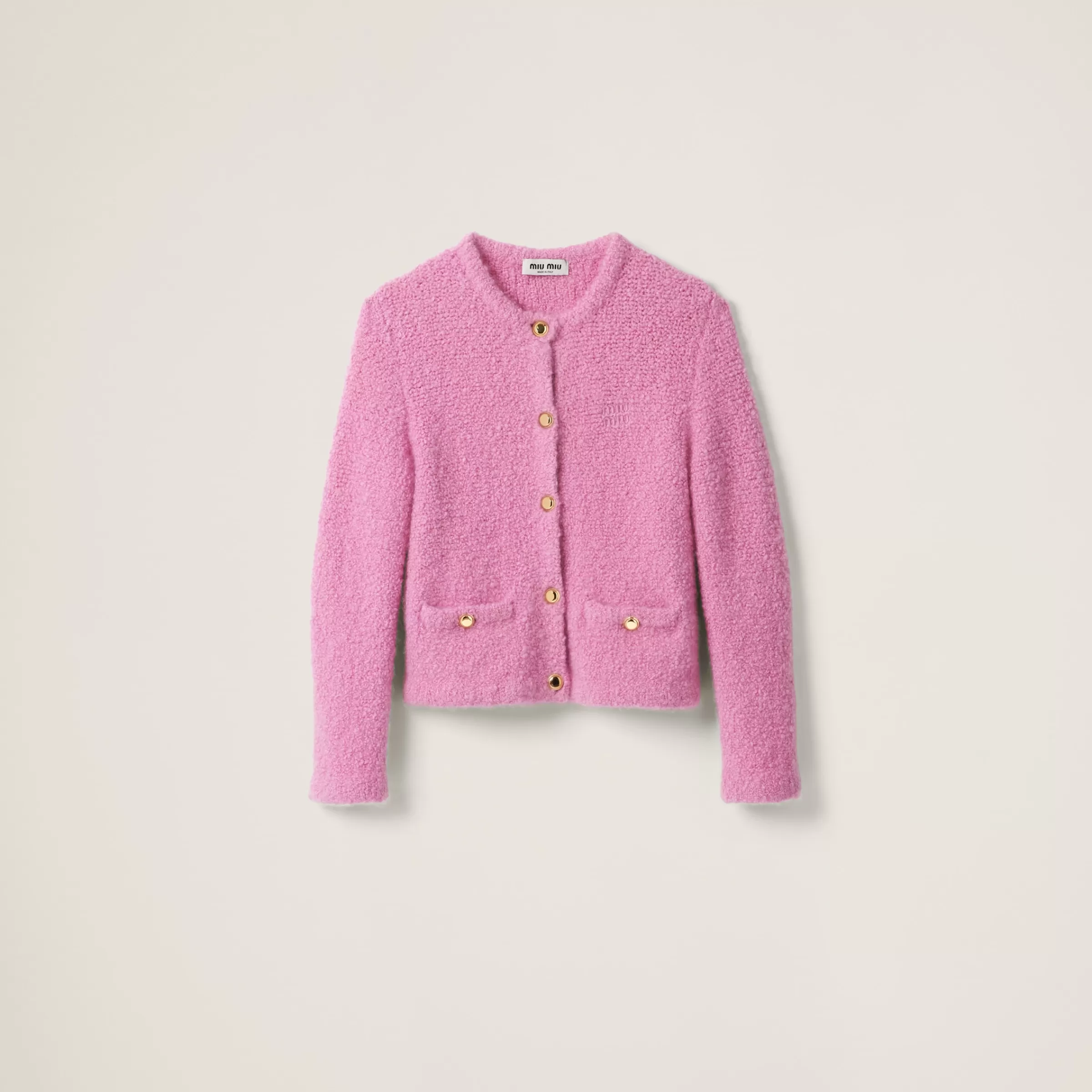 Miu Miu Cashmere And Silk Knit Cardigan |