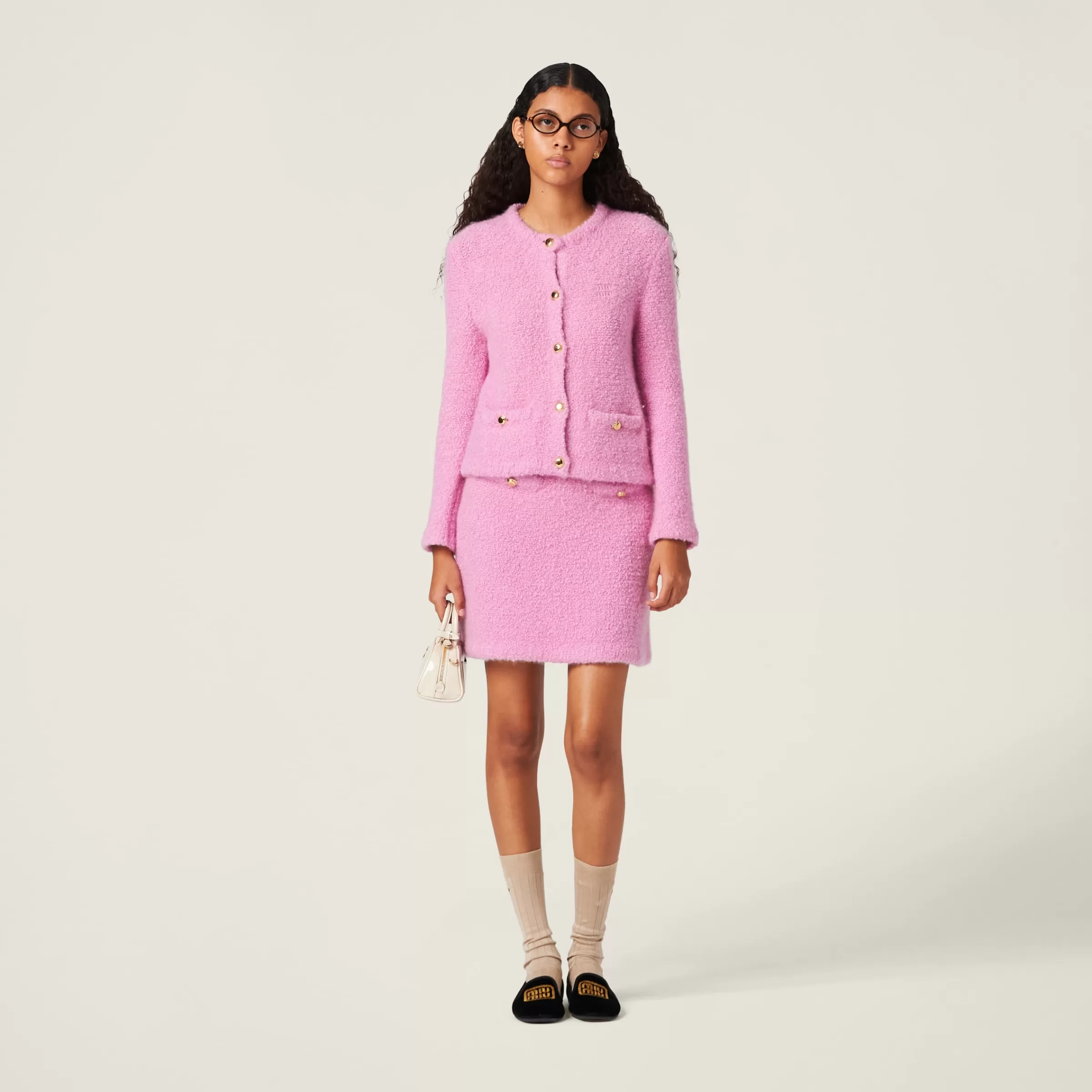 Miu Miu Cashmere And Silk Skirt |