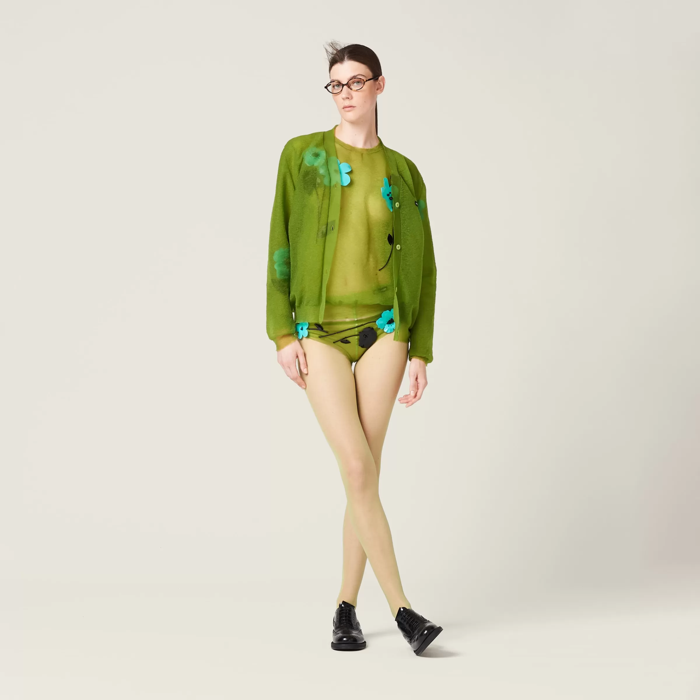 Miu Miu Nylon Cardigan |