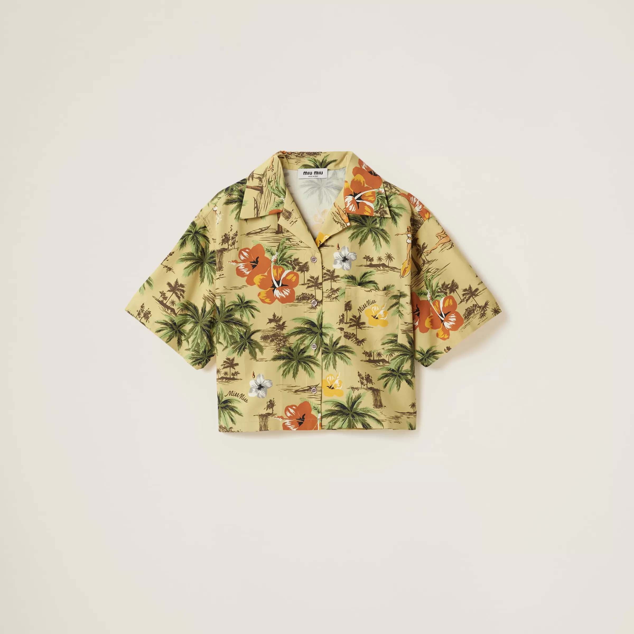 Miu Miu Printed Silk Shirt |