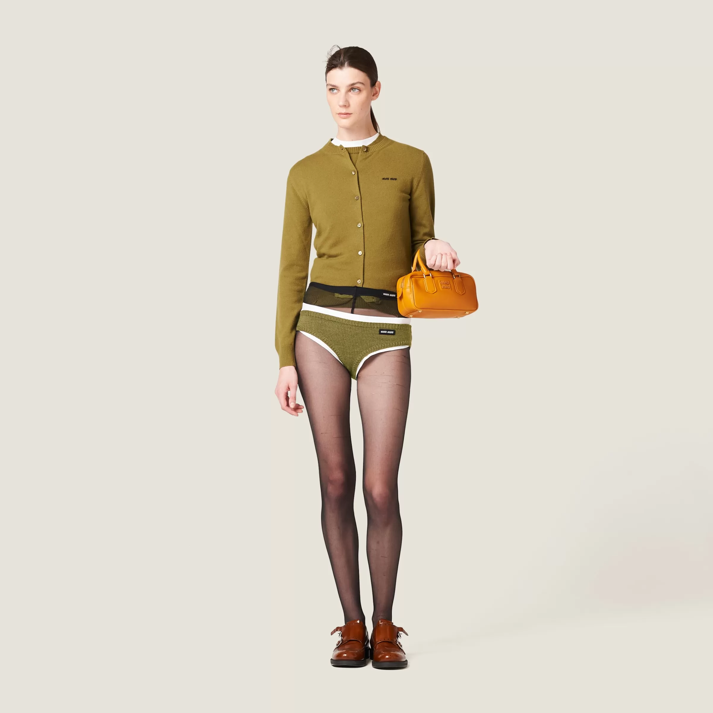 Miu Miu Arcadie Leather Bag |