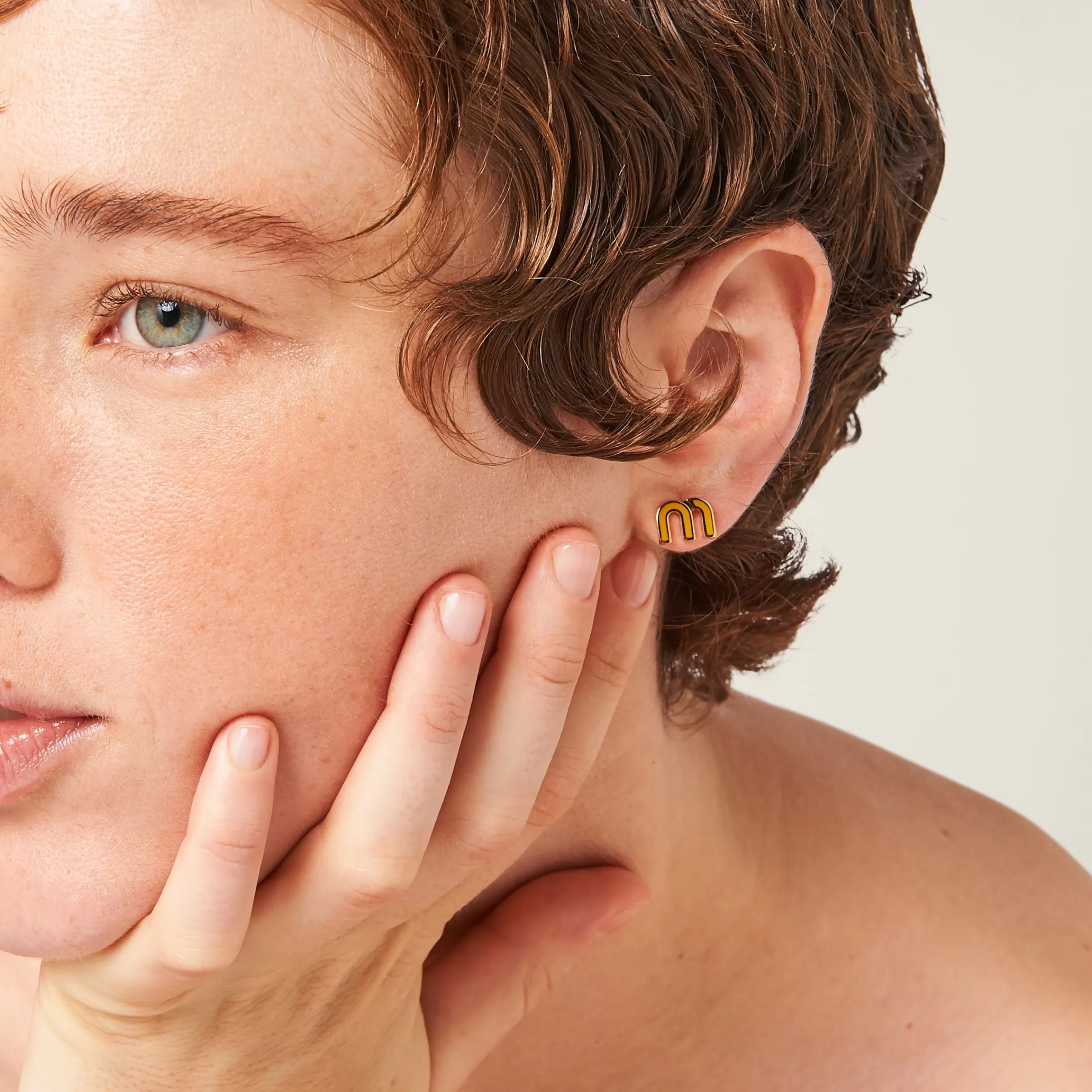 Miu Miu Enameled Metal Earrings |
