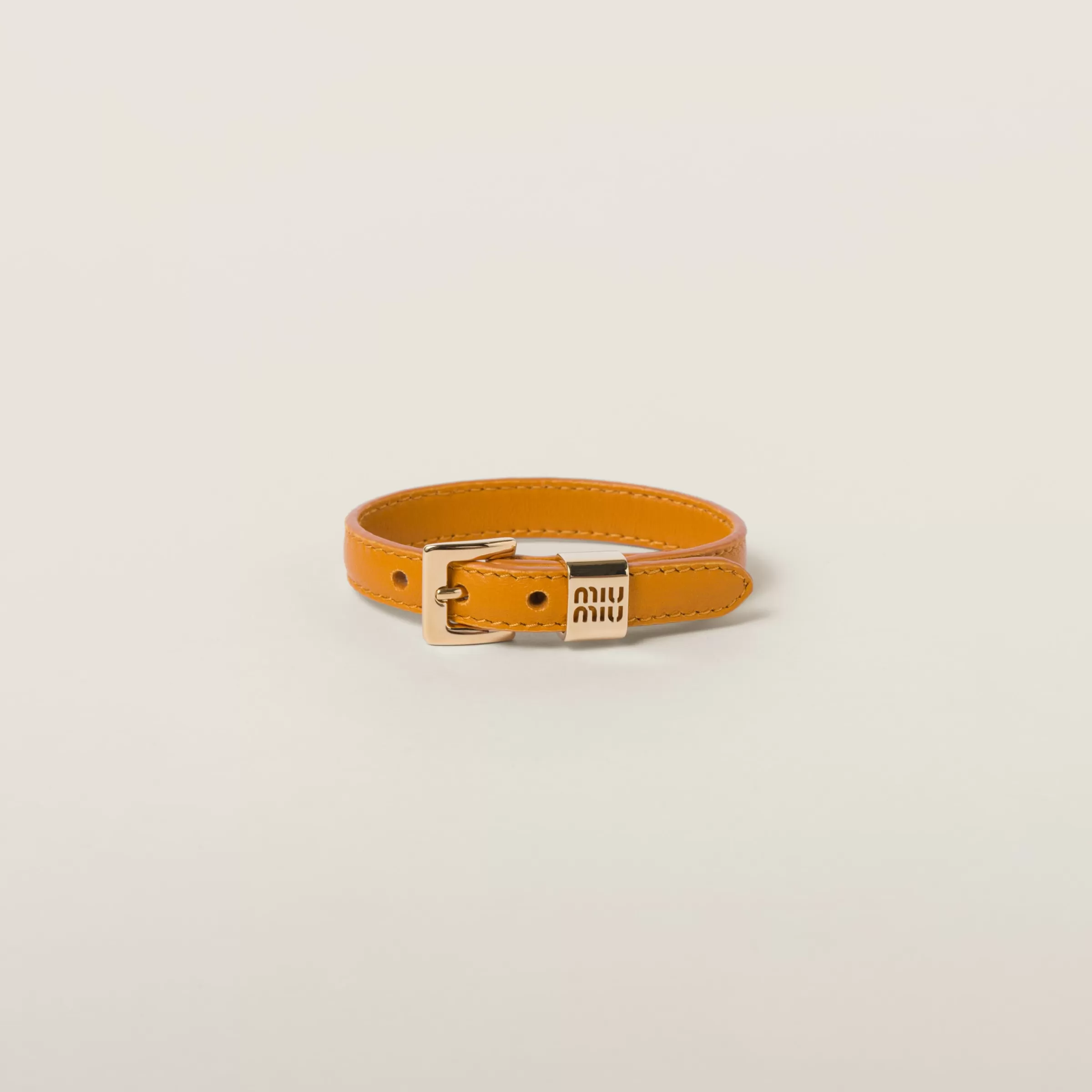 Miu Miu Leather Bracelet |