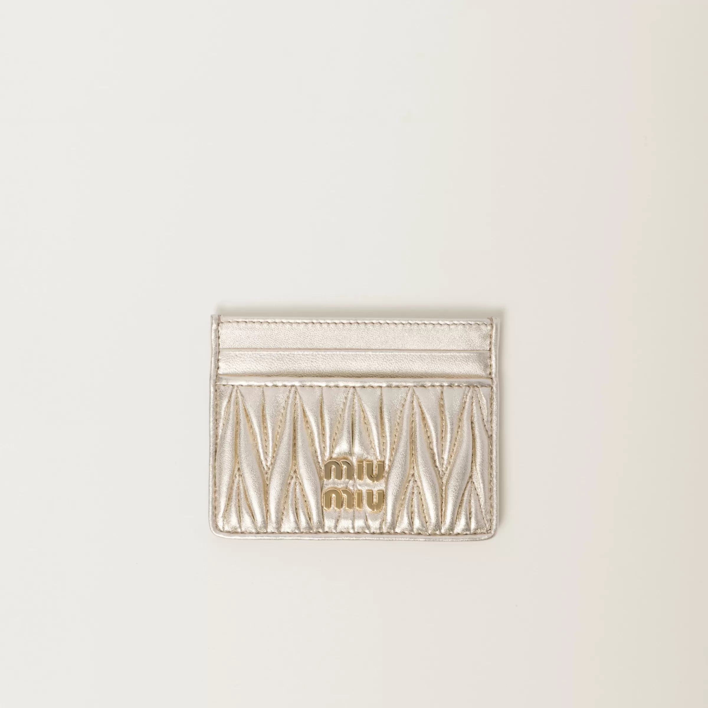 Miu Miu Matelassé Nappa Leather Card Holder |