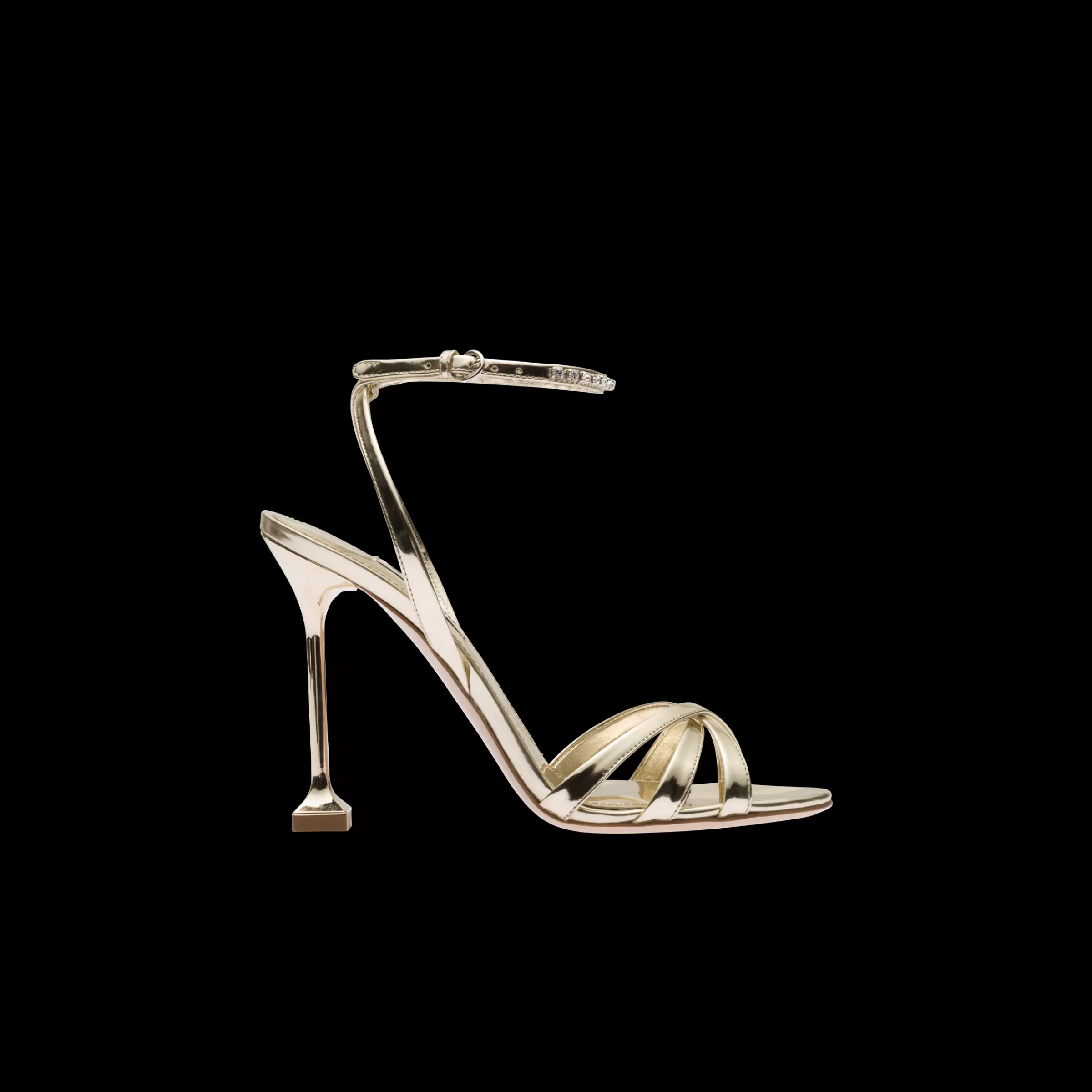 Miu Miu Metallic Leather Sandals |