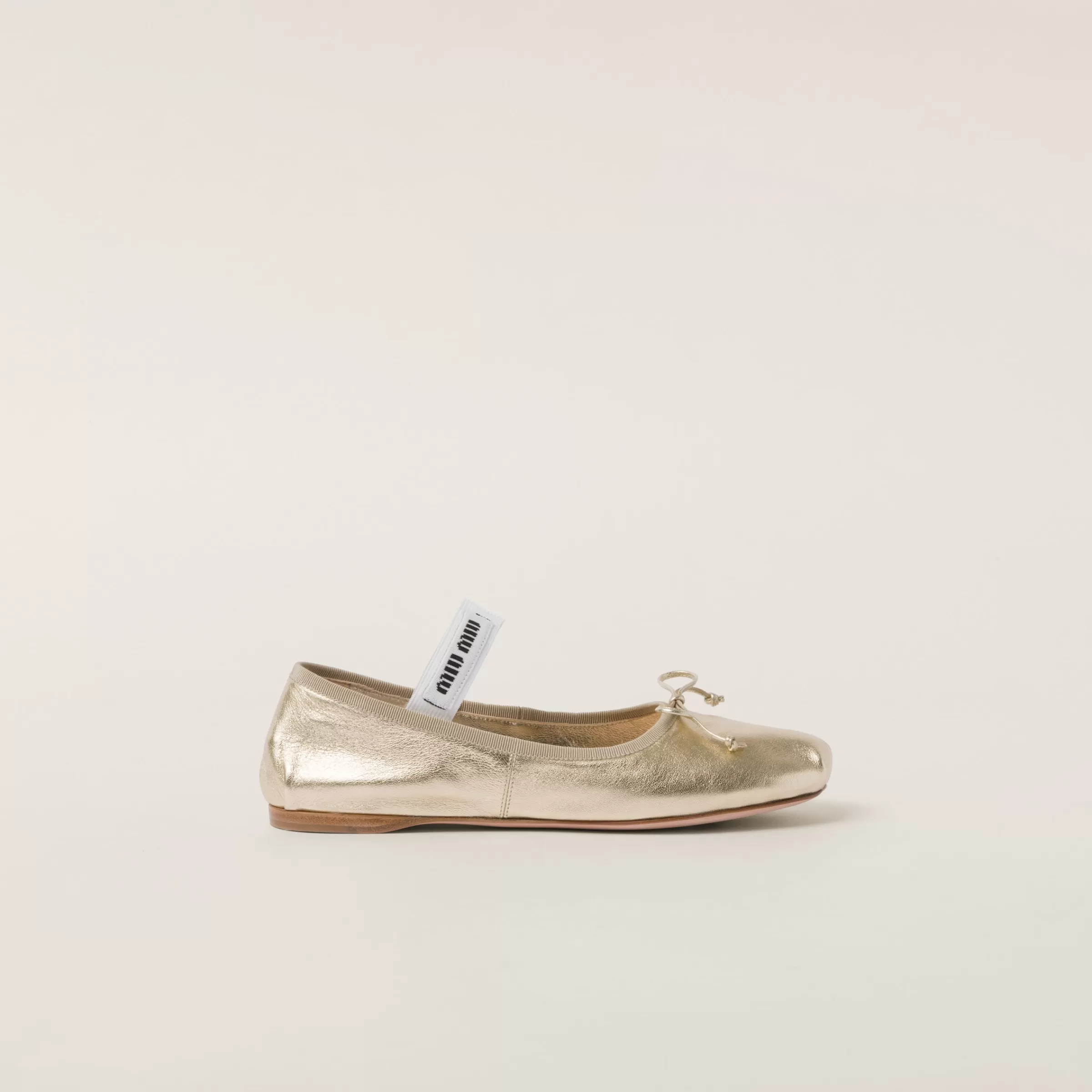 Miu Miu Mordoré Nappa Leather Ballerinas |