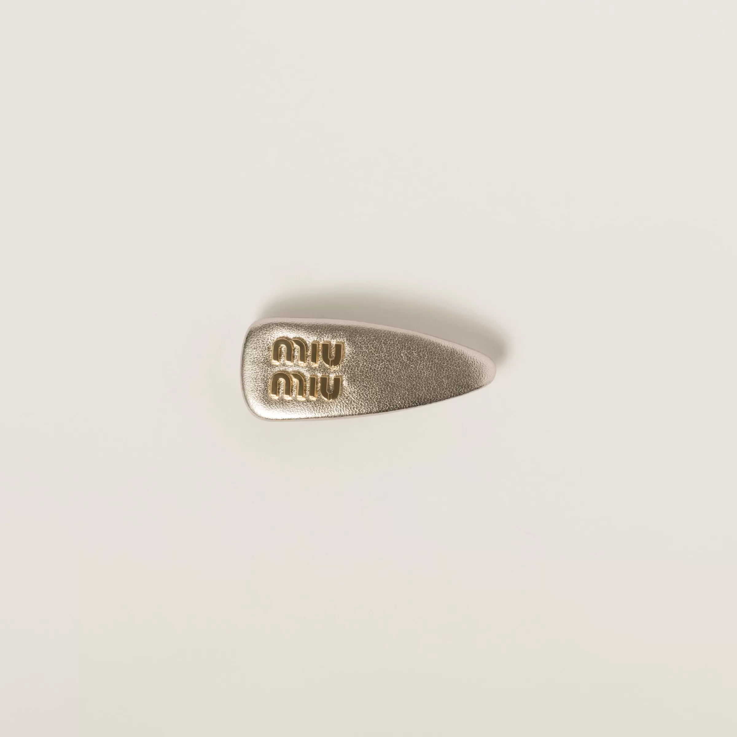 Miu Miu Nappa Leather Hair Clip |