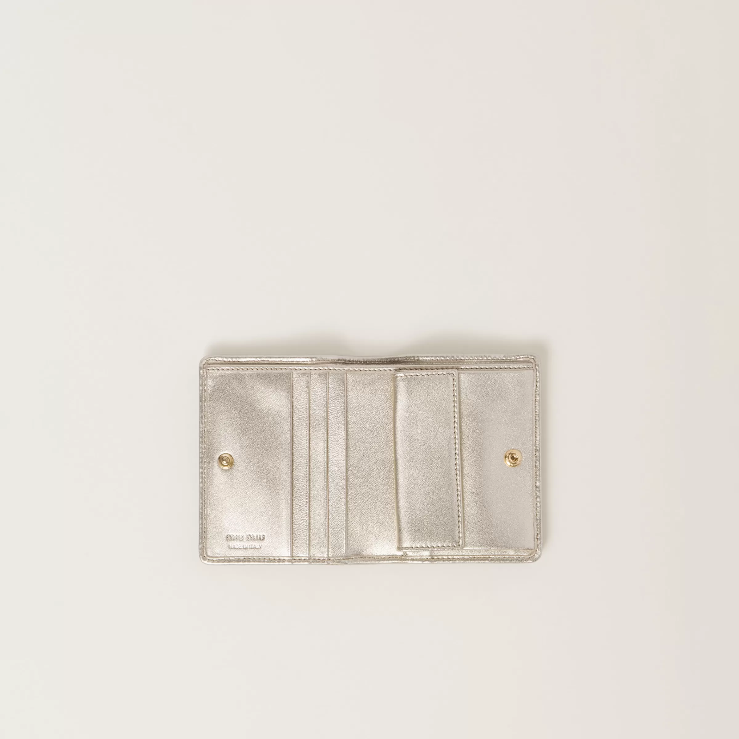 Miu Miu Small Matelassé Nappa Leather Wallet |
