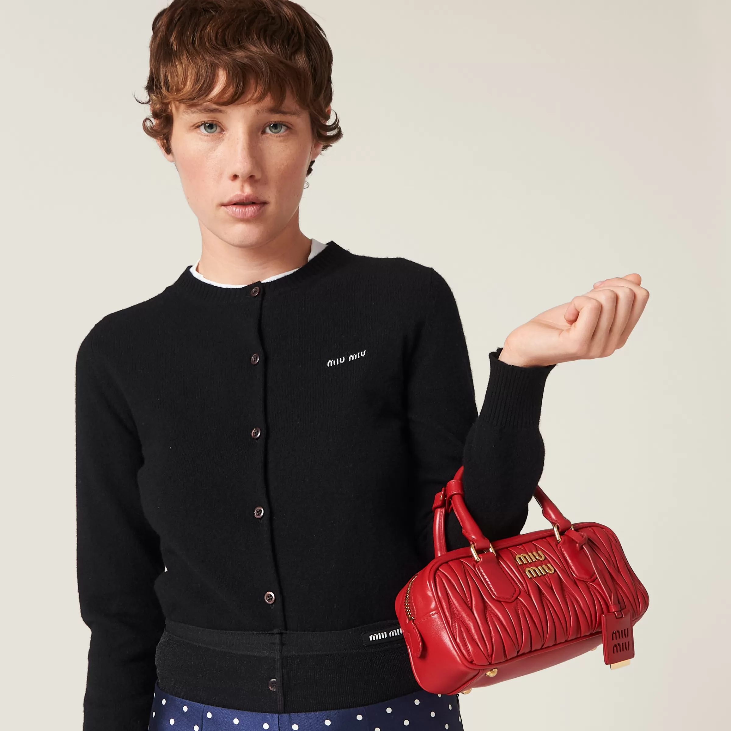 Miu Miu Arcadie Matelassé Nappa Leather Bag |