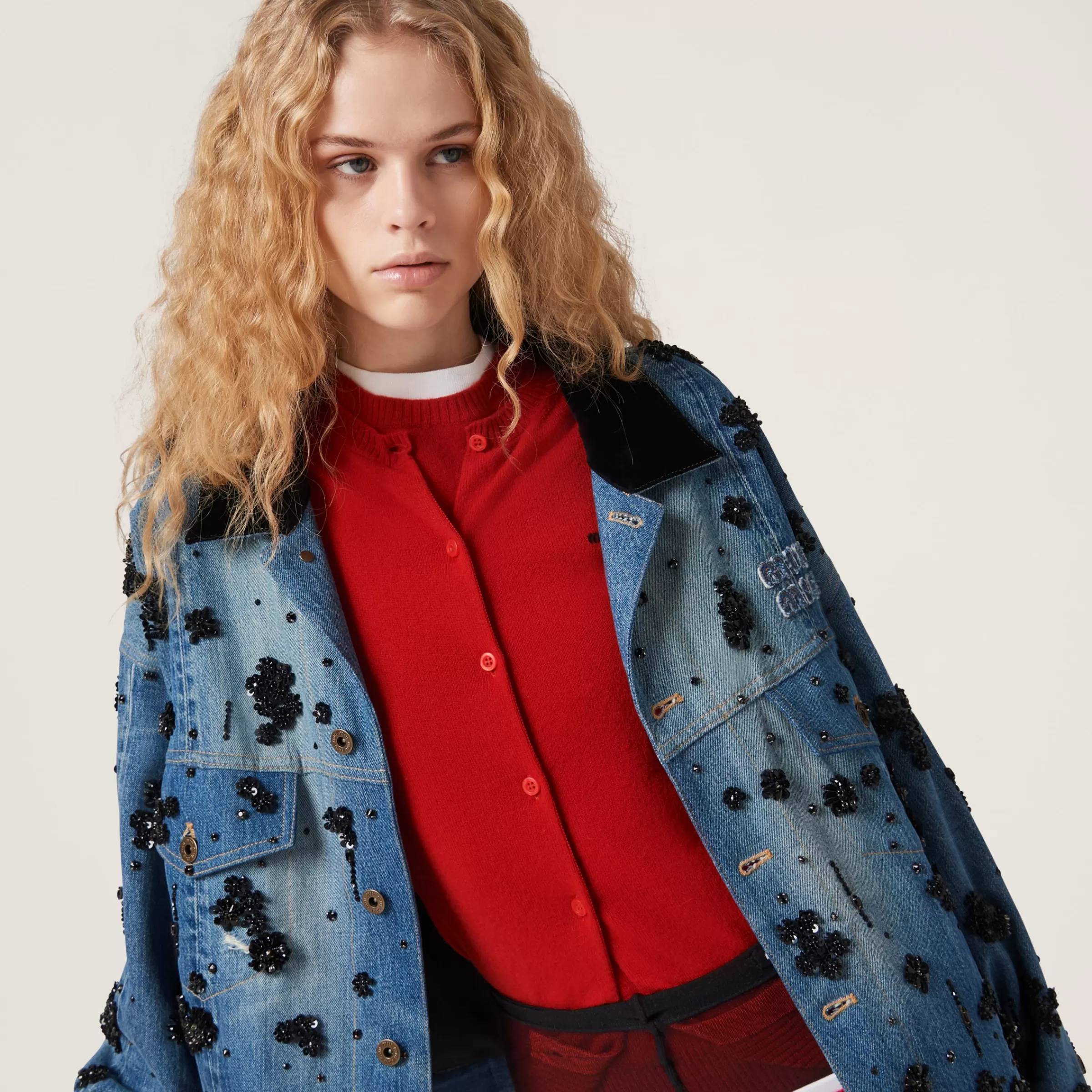 Miu Miu Cashmere Knit Cardigan |