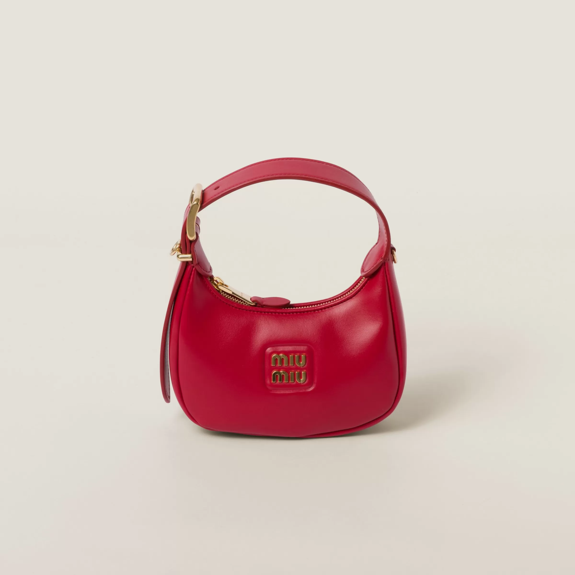 Miu Miu Leather Hobo Bag |