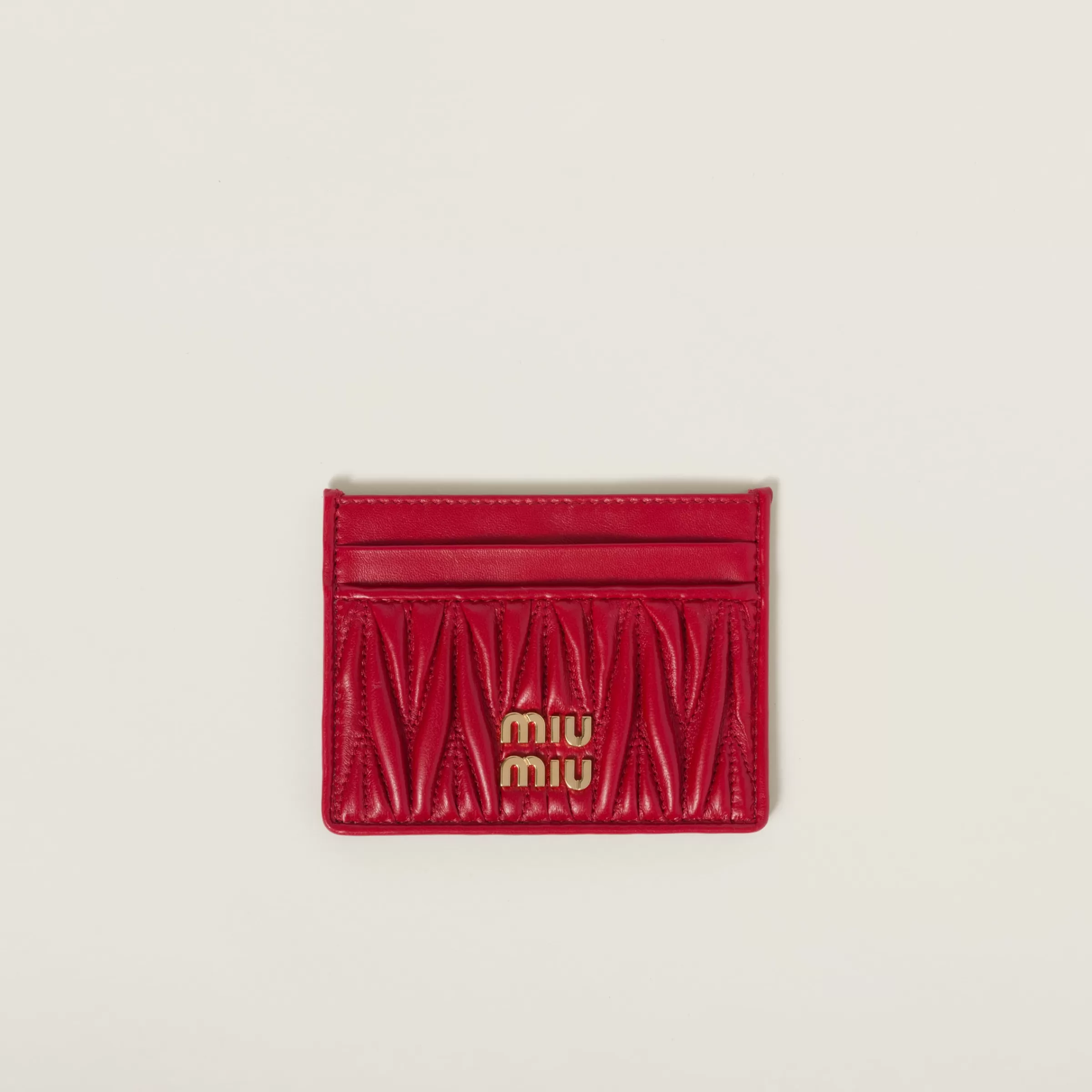 Miu Miu Matelassé Nappa Leather Card Holder |
