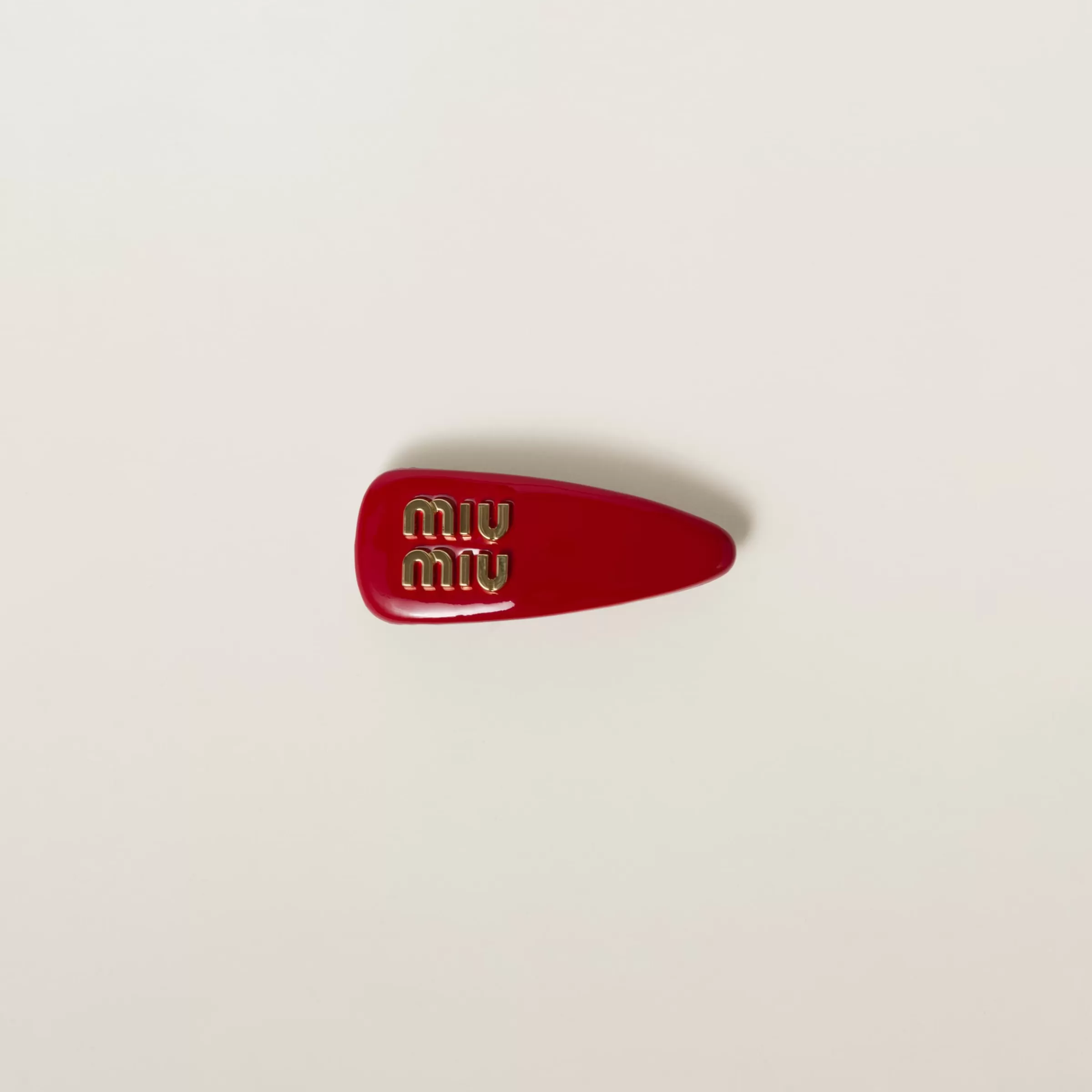 Miu Miu Patent Leather Hair Clip |