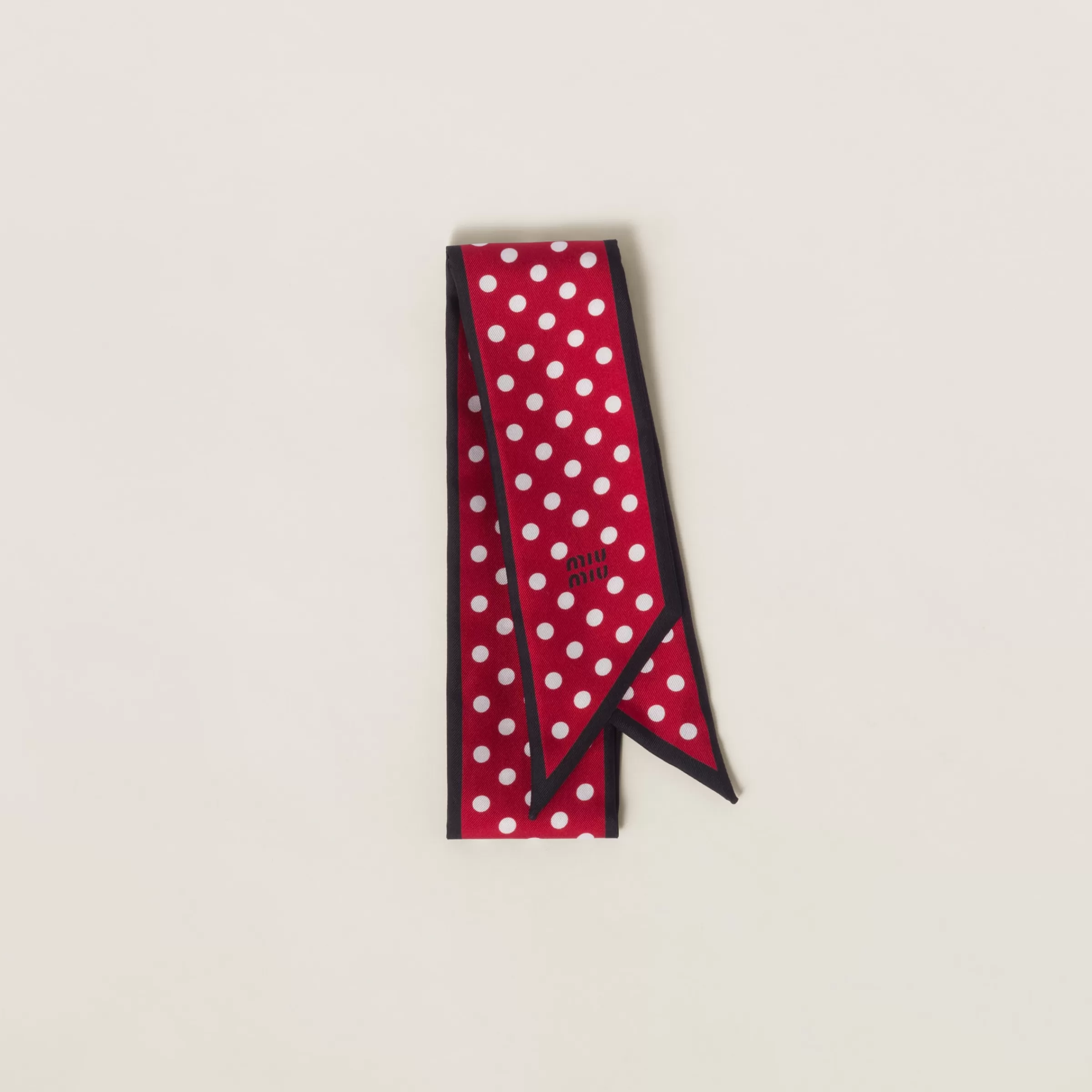 Miu Miu Printed Twill Scarf |