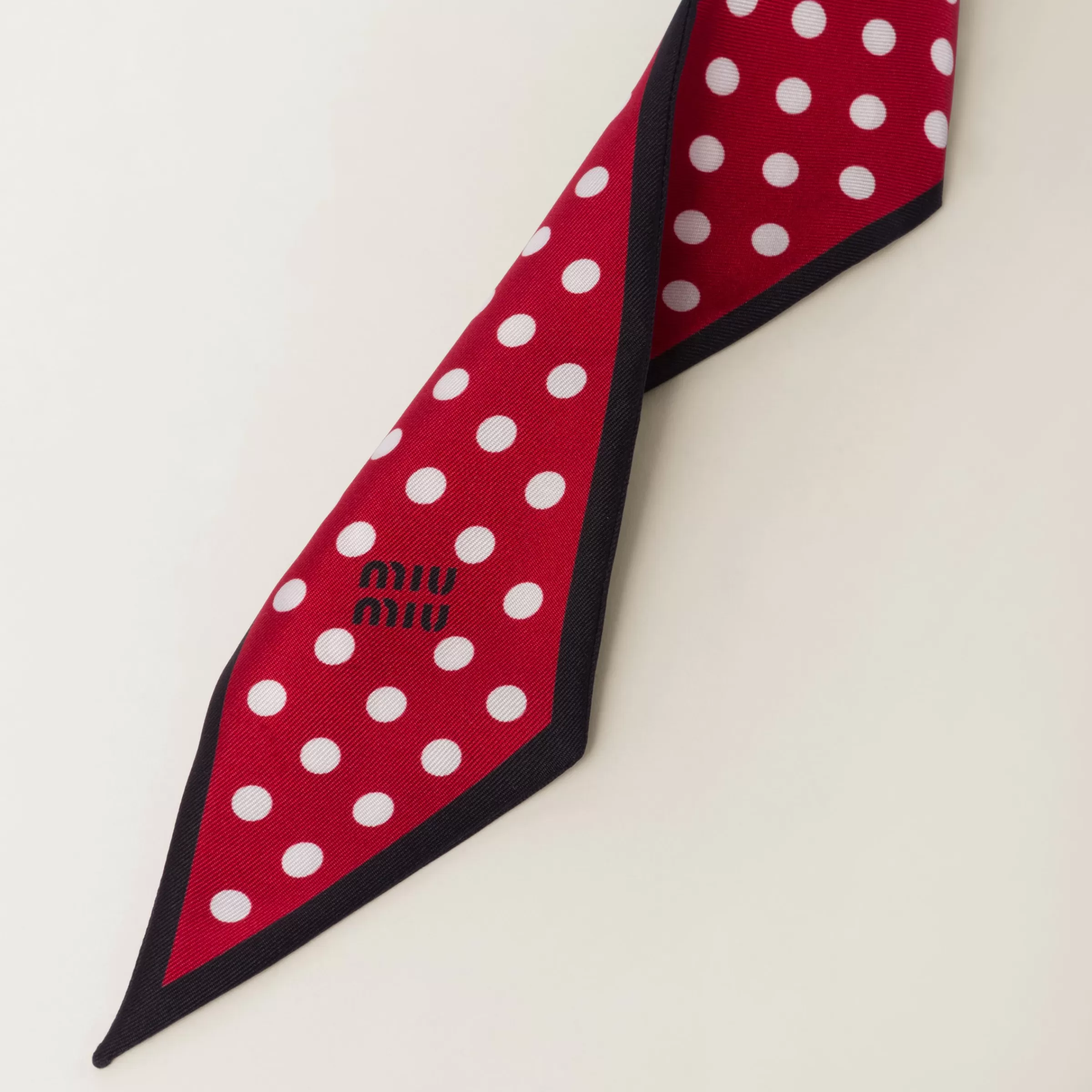 Miu Miu Printed Twill Scarf |