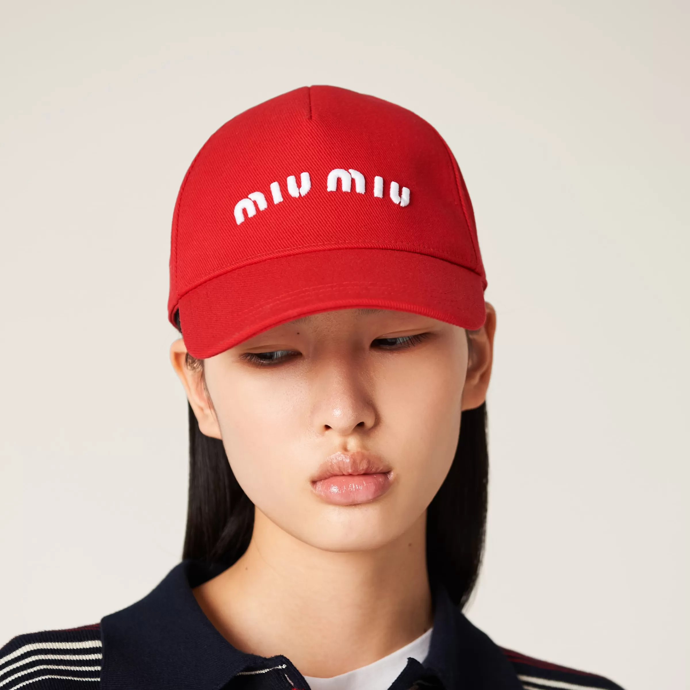 Miu Miu Drill Baseball Cap |