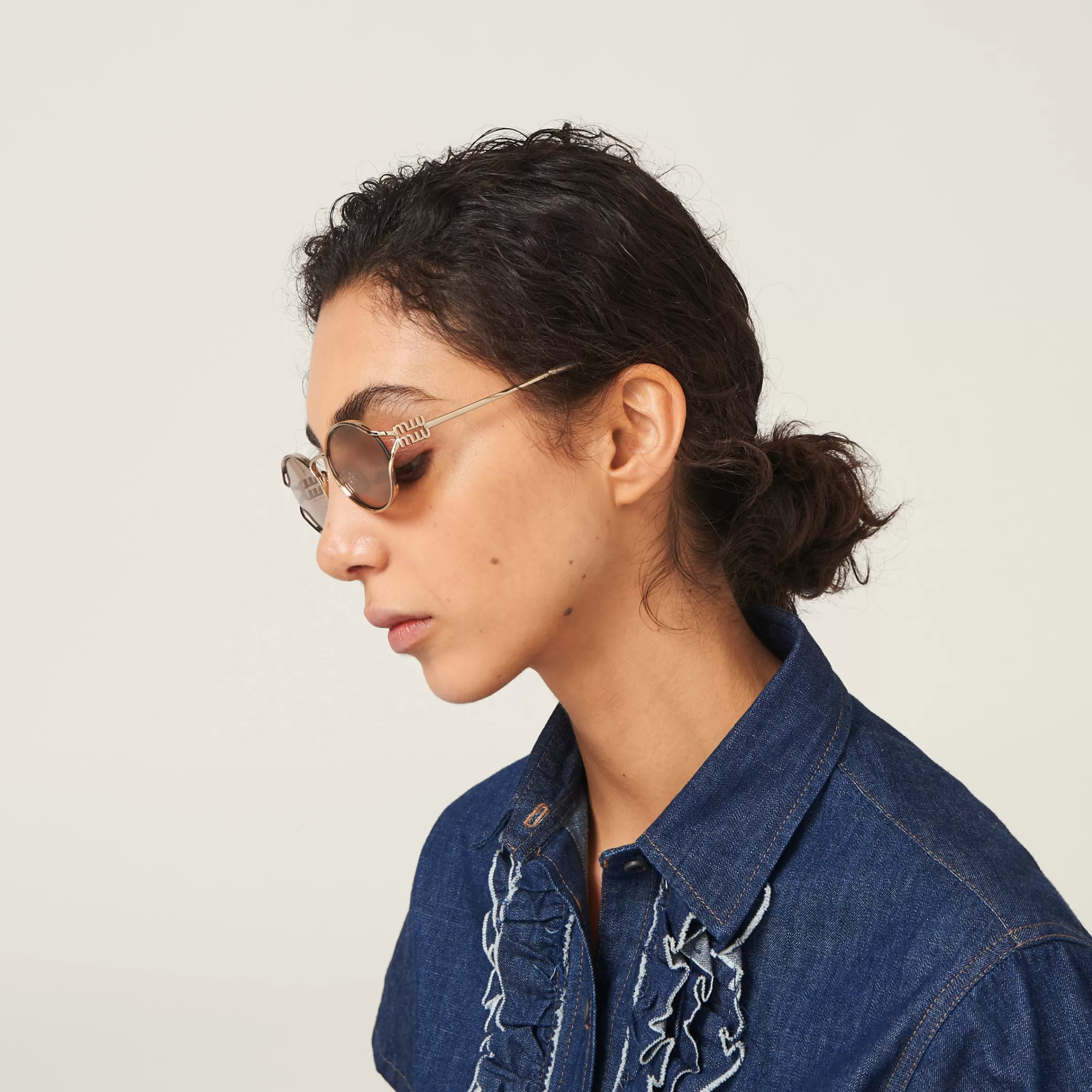 Miu Miu Logo Sunglasses |