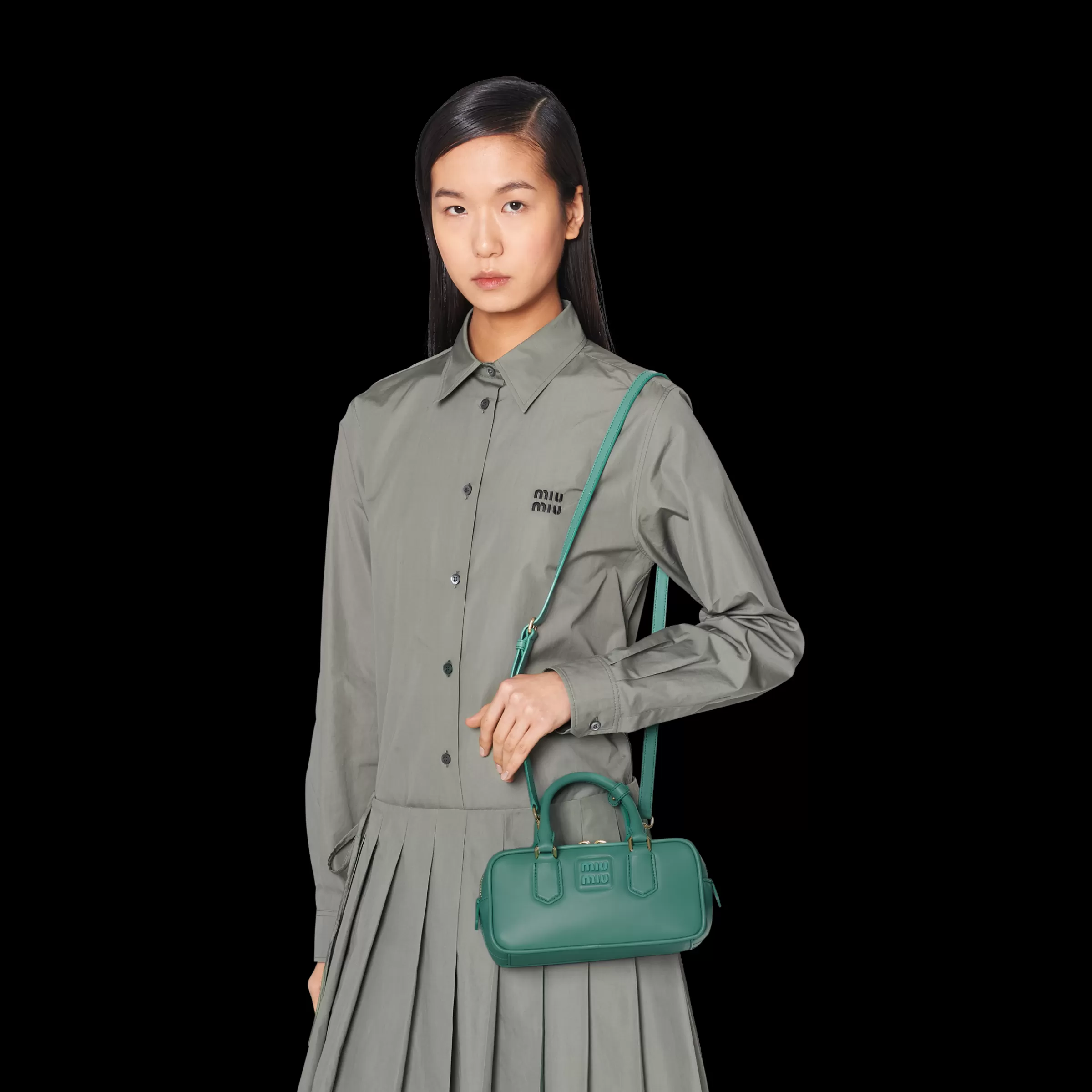 Miu Miu Arcadie Leather Bag |