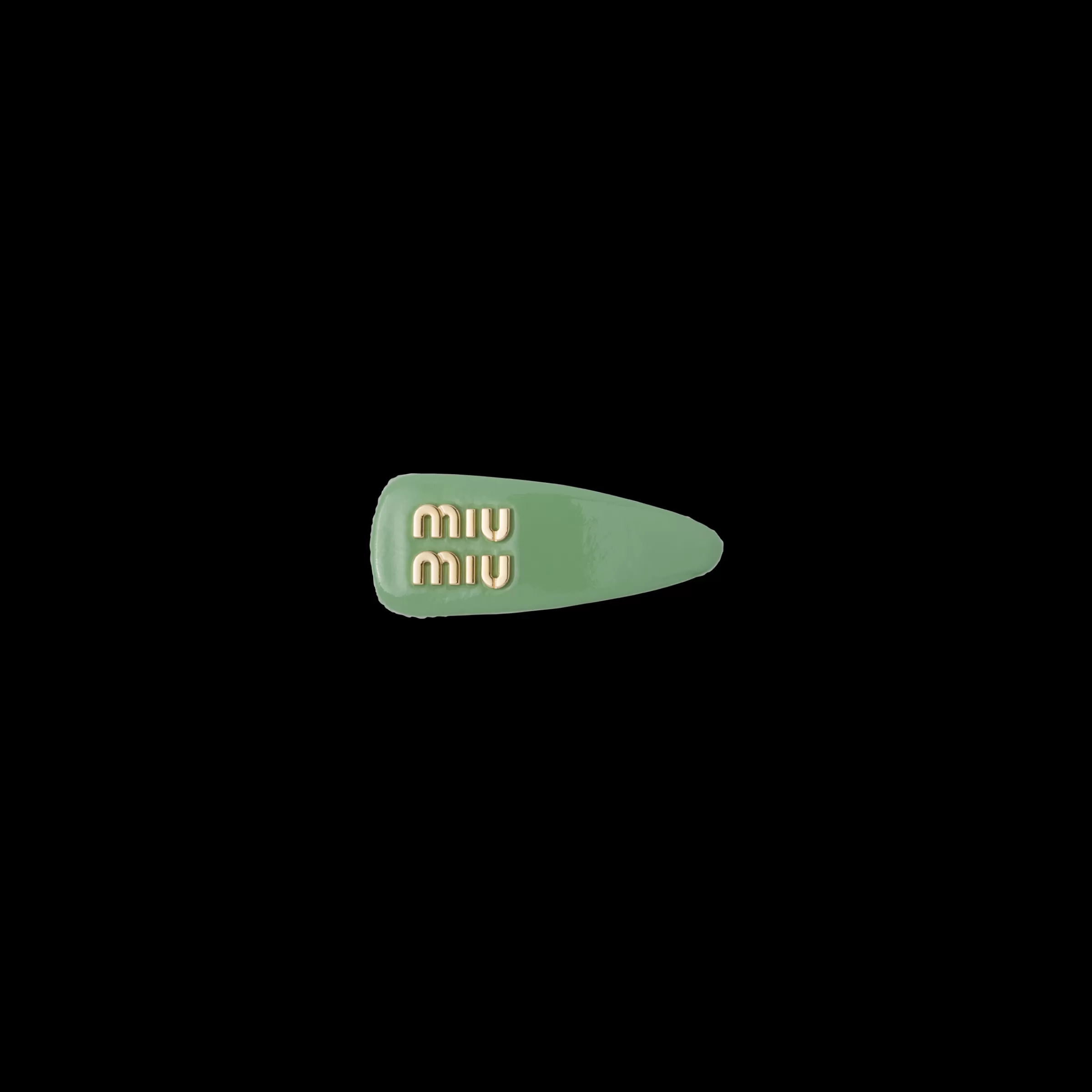 Miu Miu Patent Leather Hair Clip |