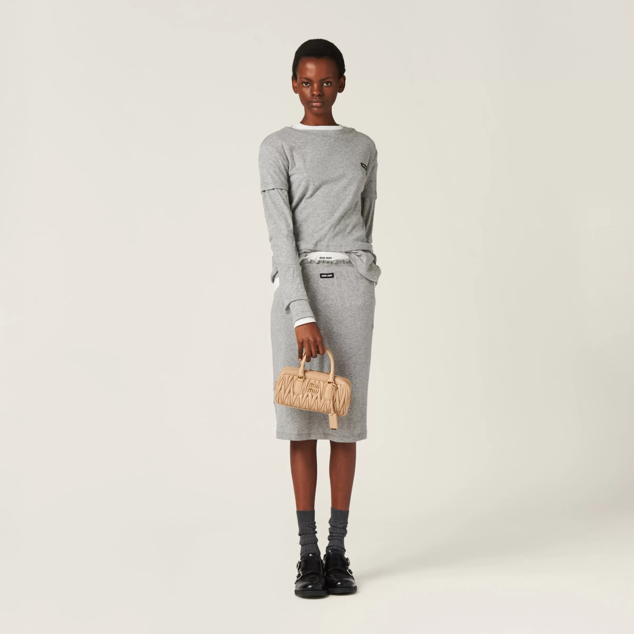 Miu Miu Arcadie Matelassé Nappa Leather Bag |