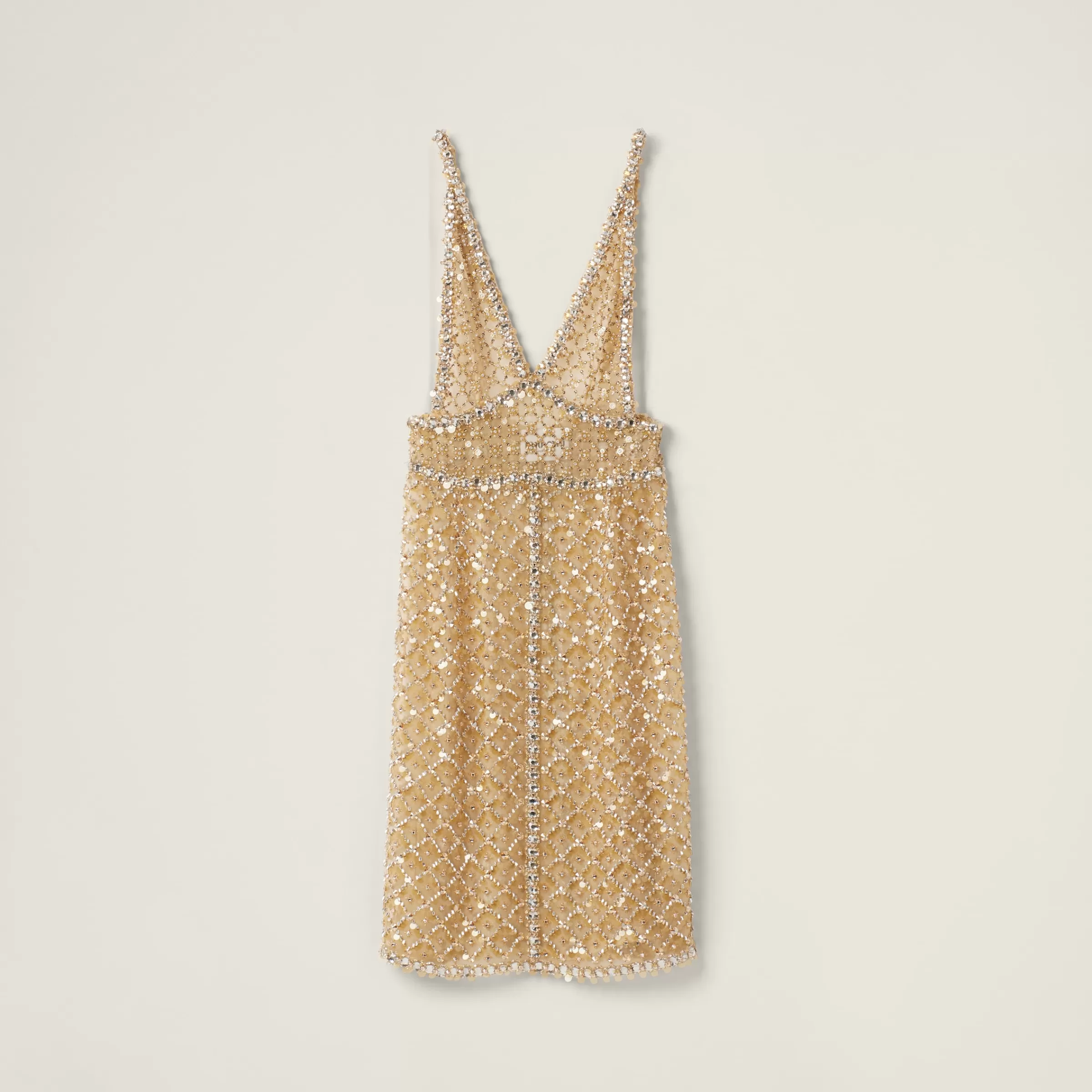 Miu Miu Embroidered Organza Dress |