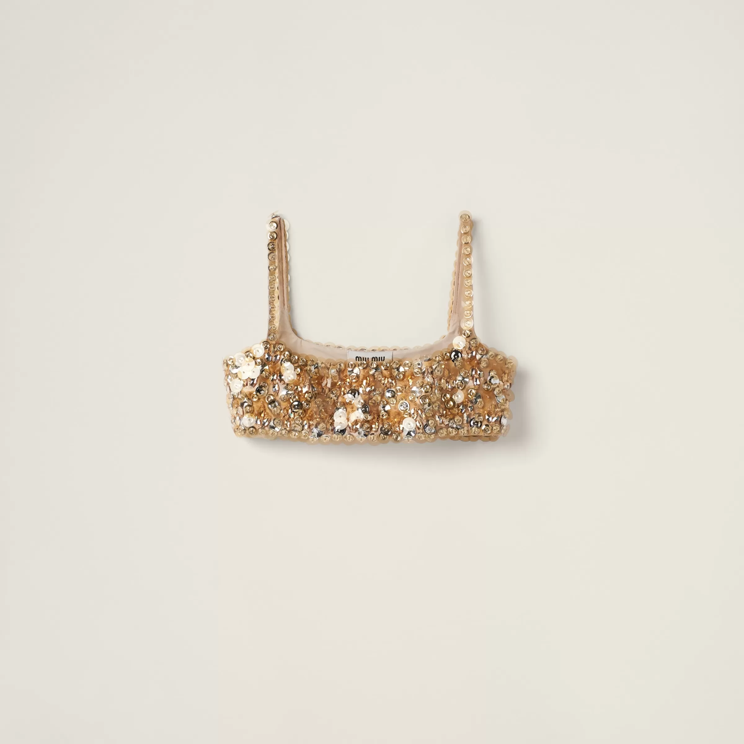 Miu Miu Embroidered Silk And Wool Top |