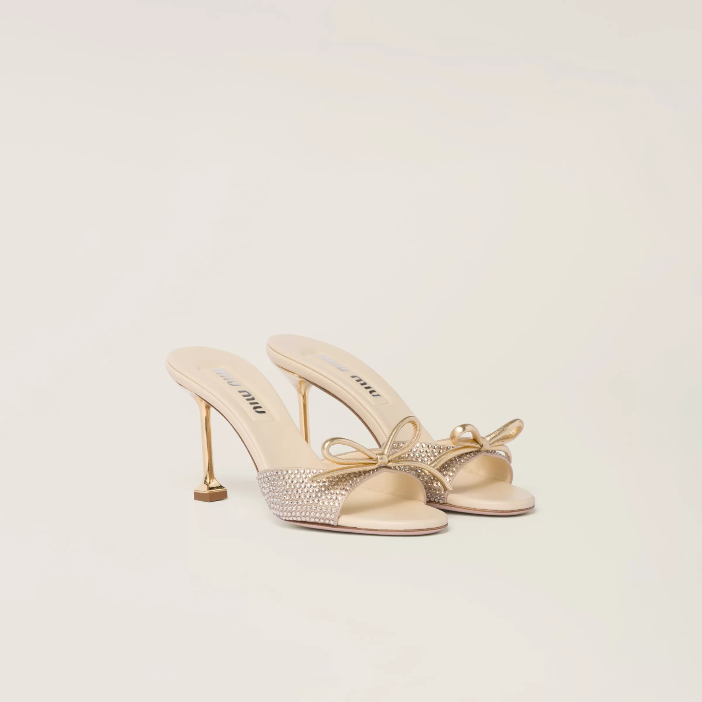 Miu Miu Satin Sandals |