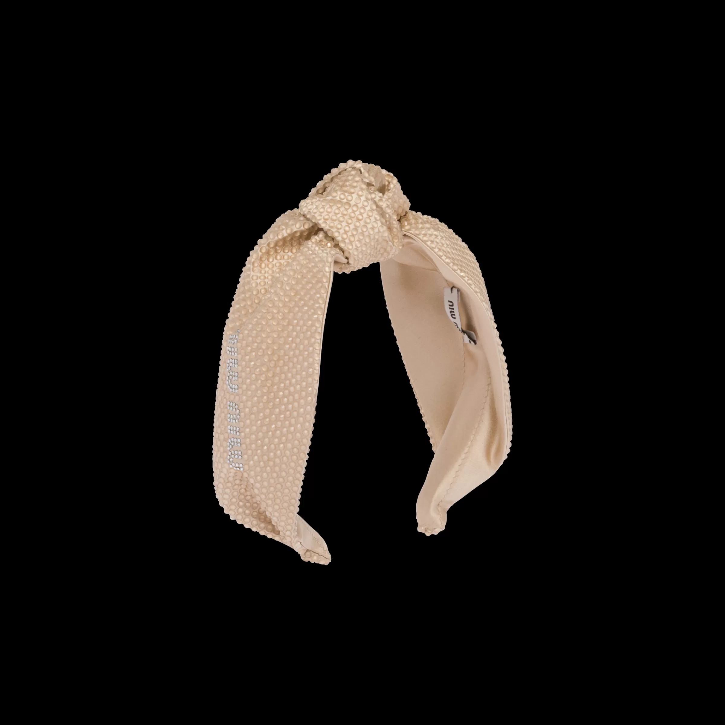 Miu Miu Sand Beige Velvet Headband |