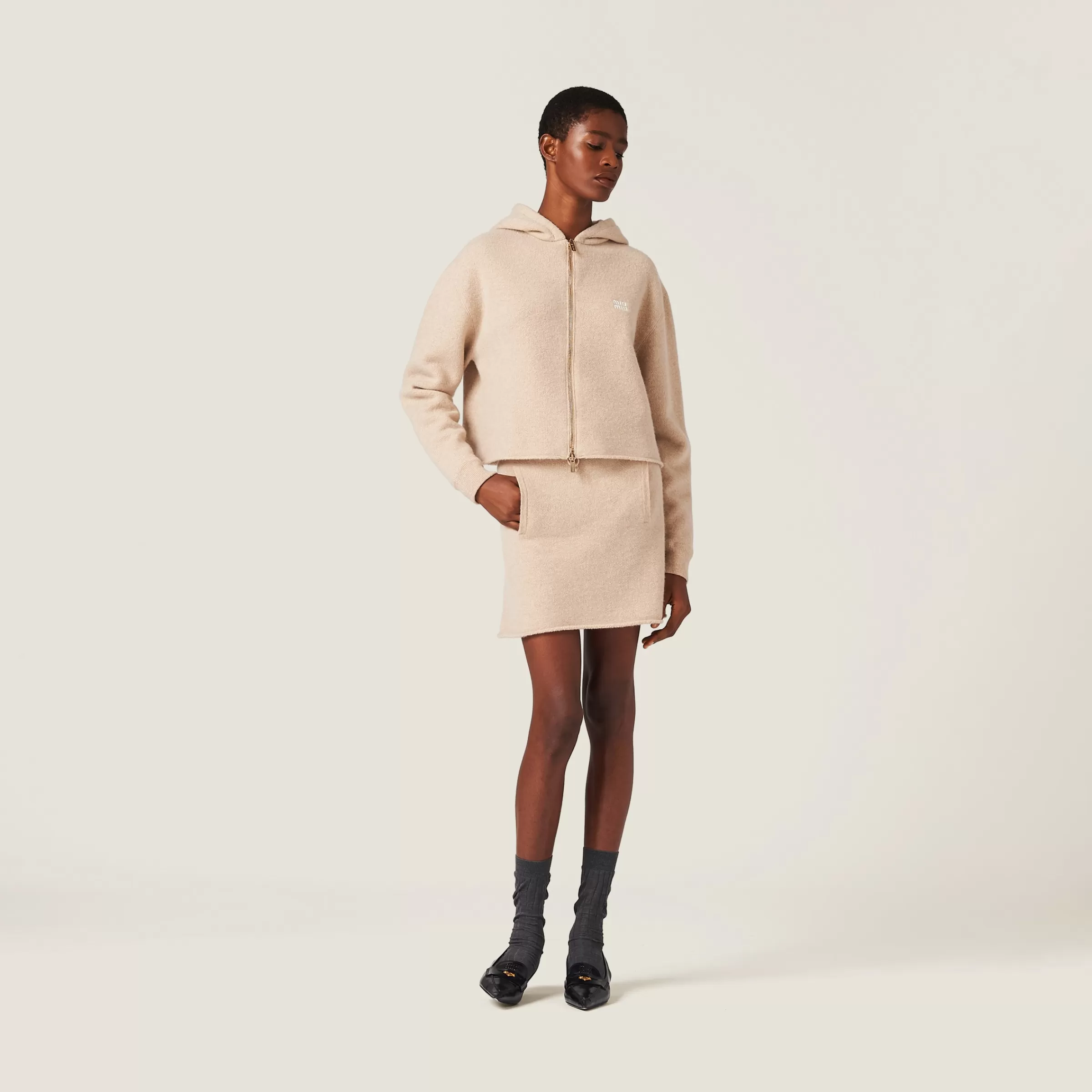 Miu Miu Wool And Cashmere Skirt |