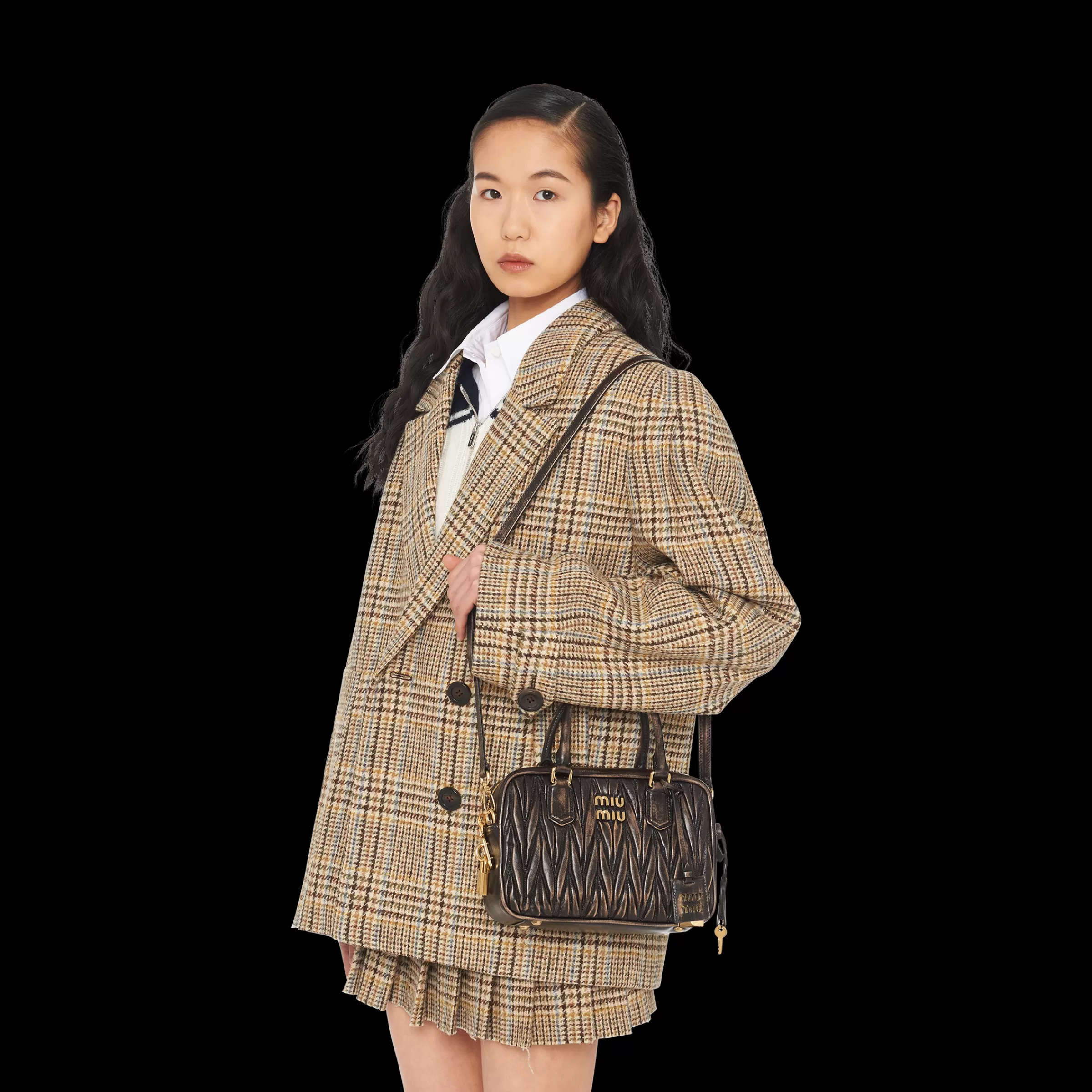 Miu Miu Arcadie Matelassé Nappa Leather Bag |
