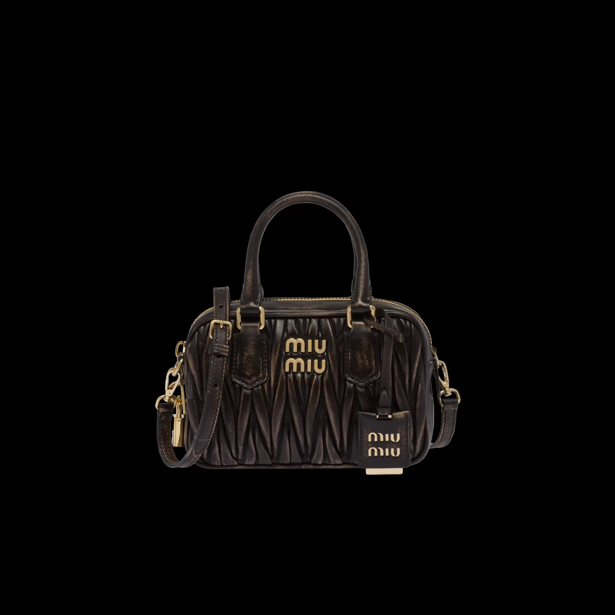Miu Miu Arcadie Matelassé Nappa Leather Bag |
