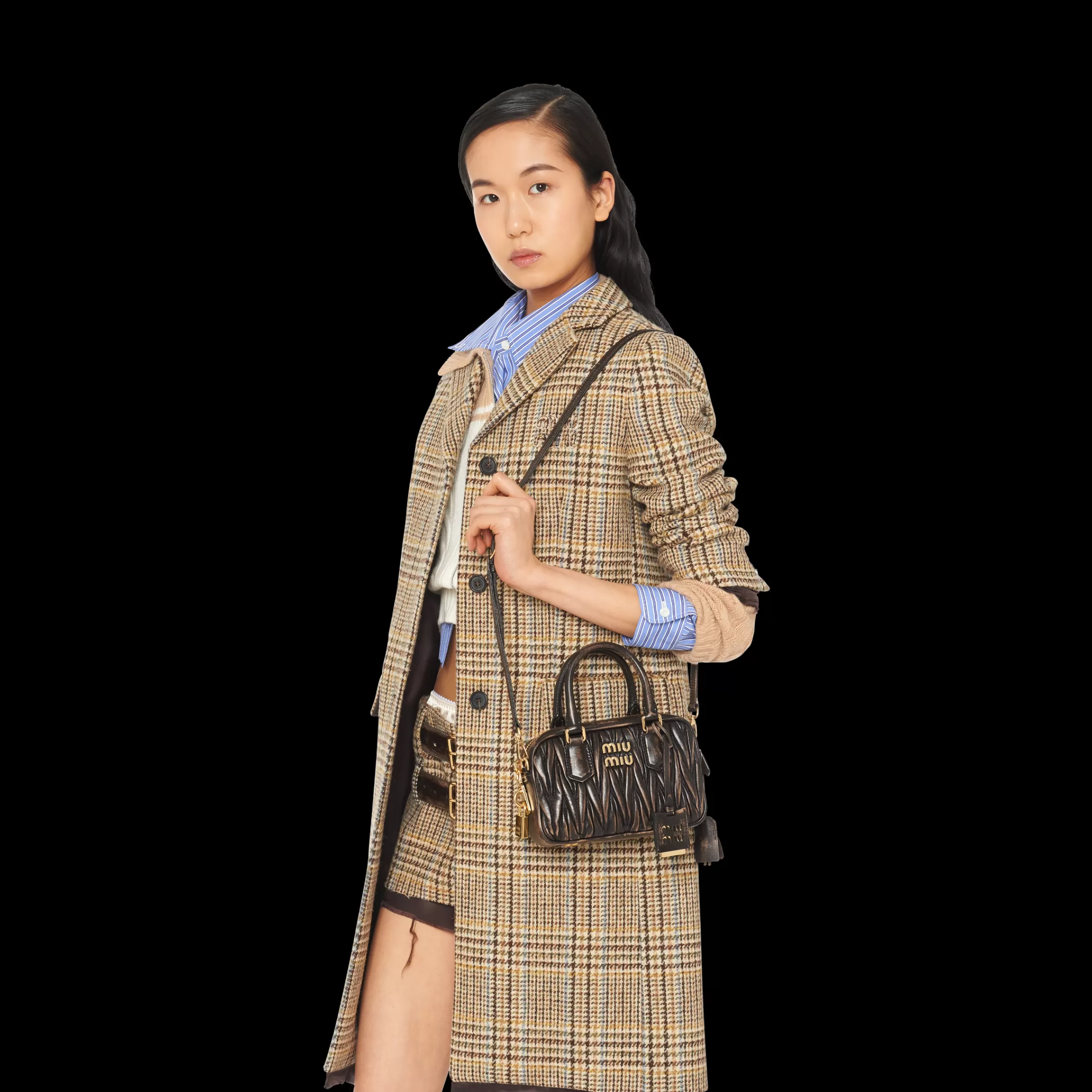 Miu Miu Arcadie Matelassé Nappa Leather Bag |