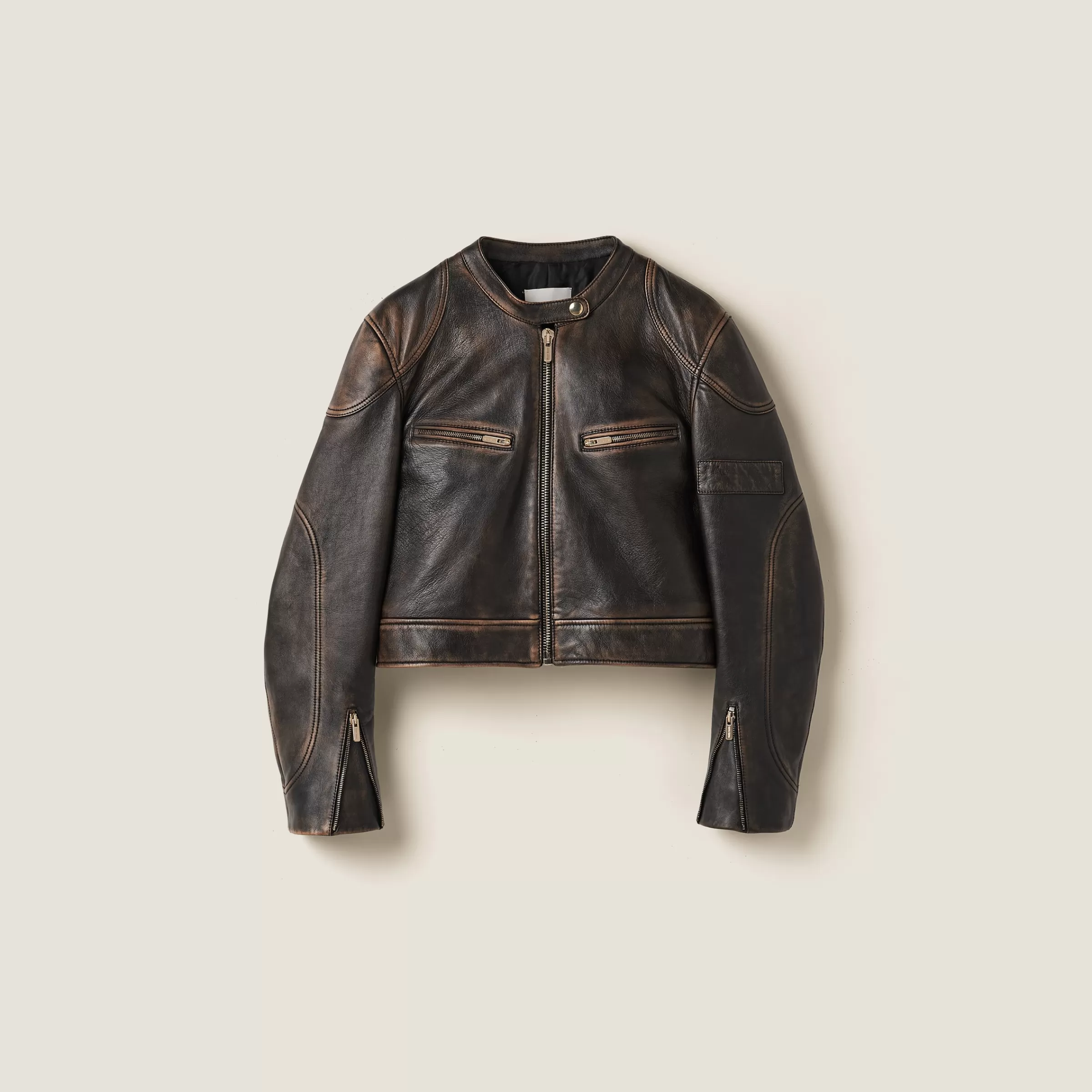 Miu Miu Nappa Leather Jacket |