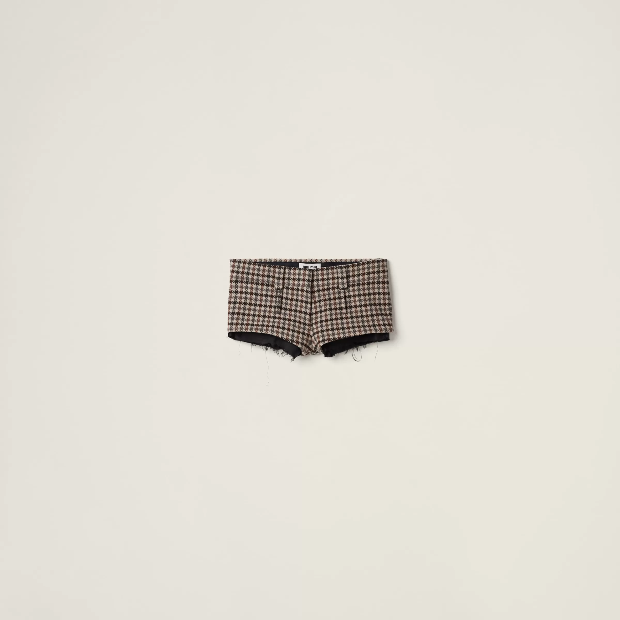 Miu Miu Houndstooth Check Shorts |
