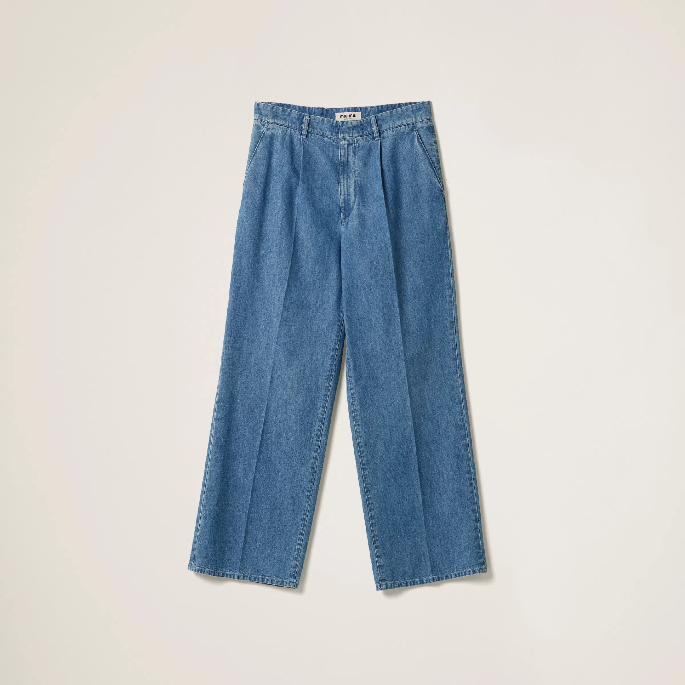 Miu Miu Chambray Denim Pants |