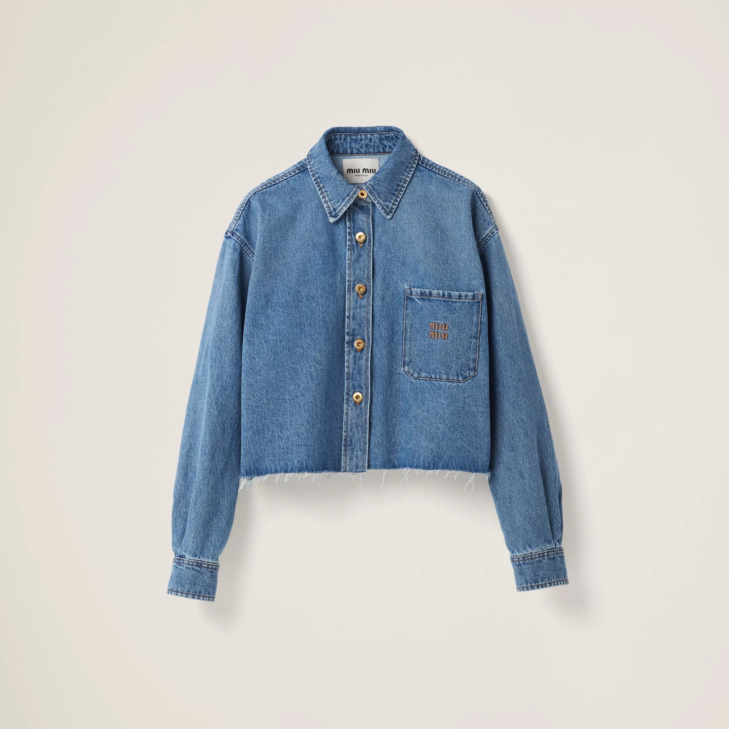 Miu Miu Denim Blouson Jacket |