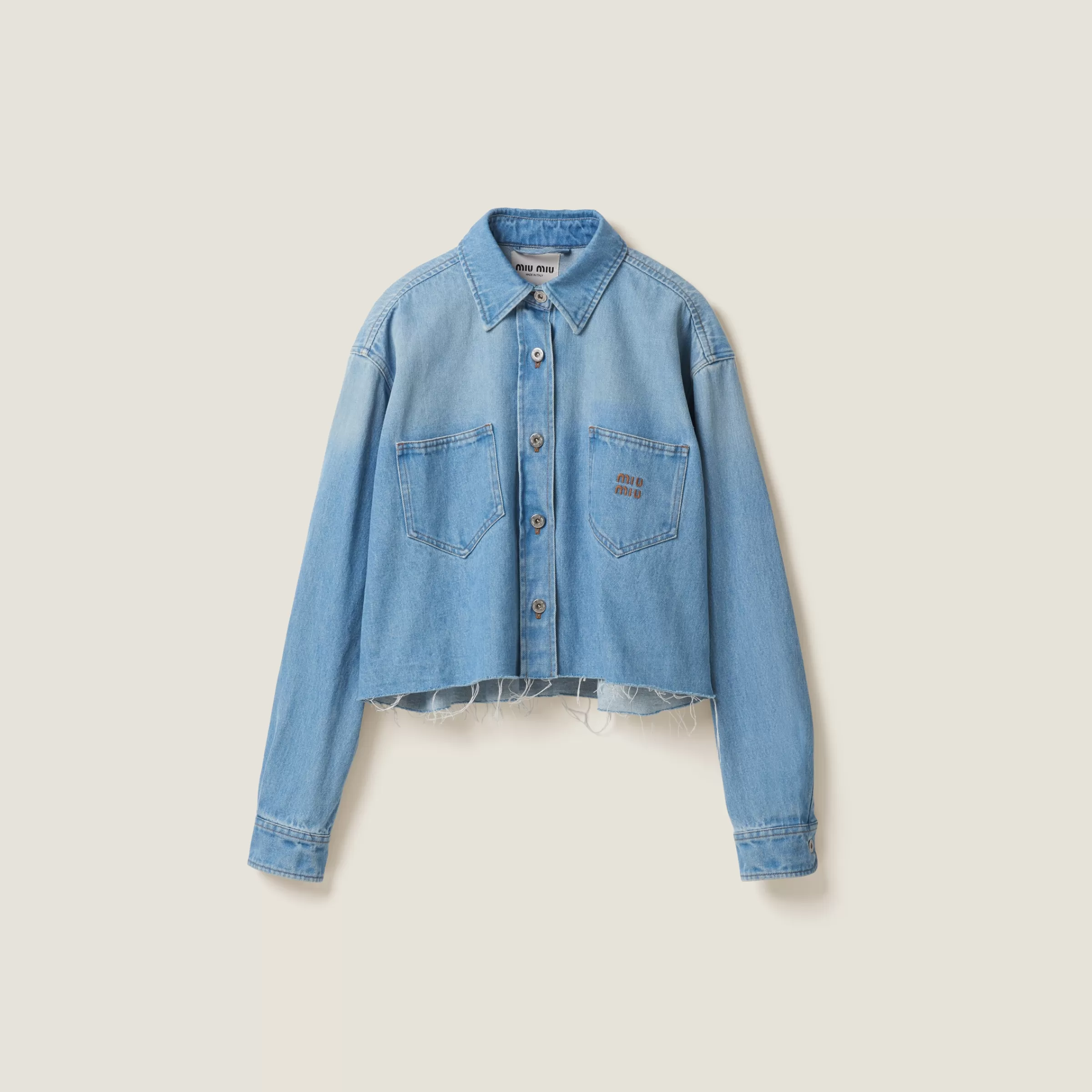 Miu Miu Denim Blouson Jacket |