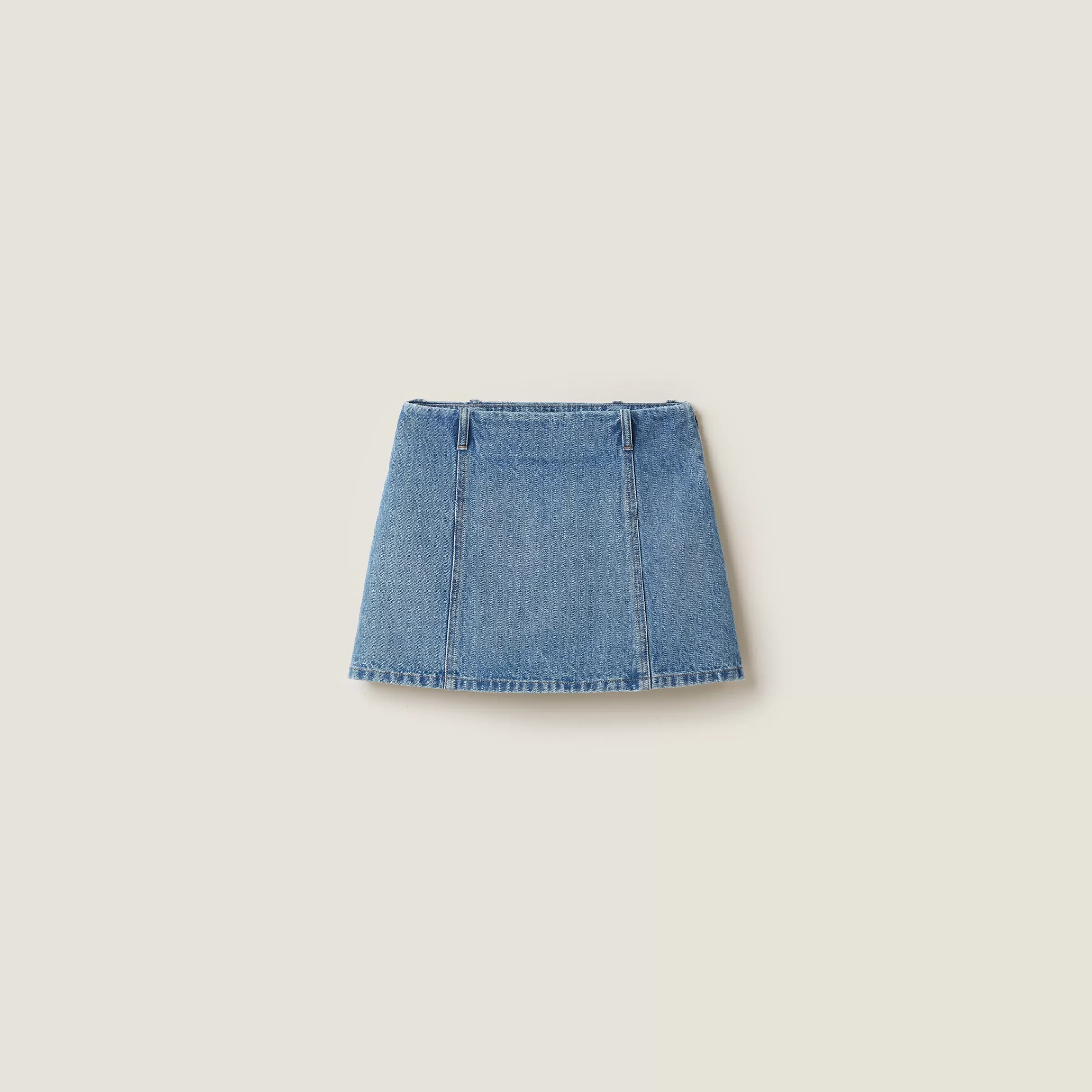Miu Miu Denim Miniskirt |