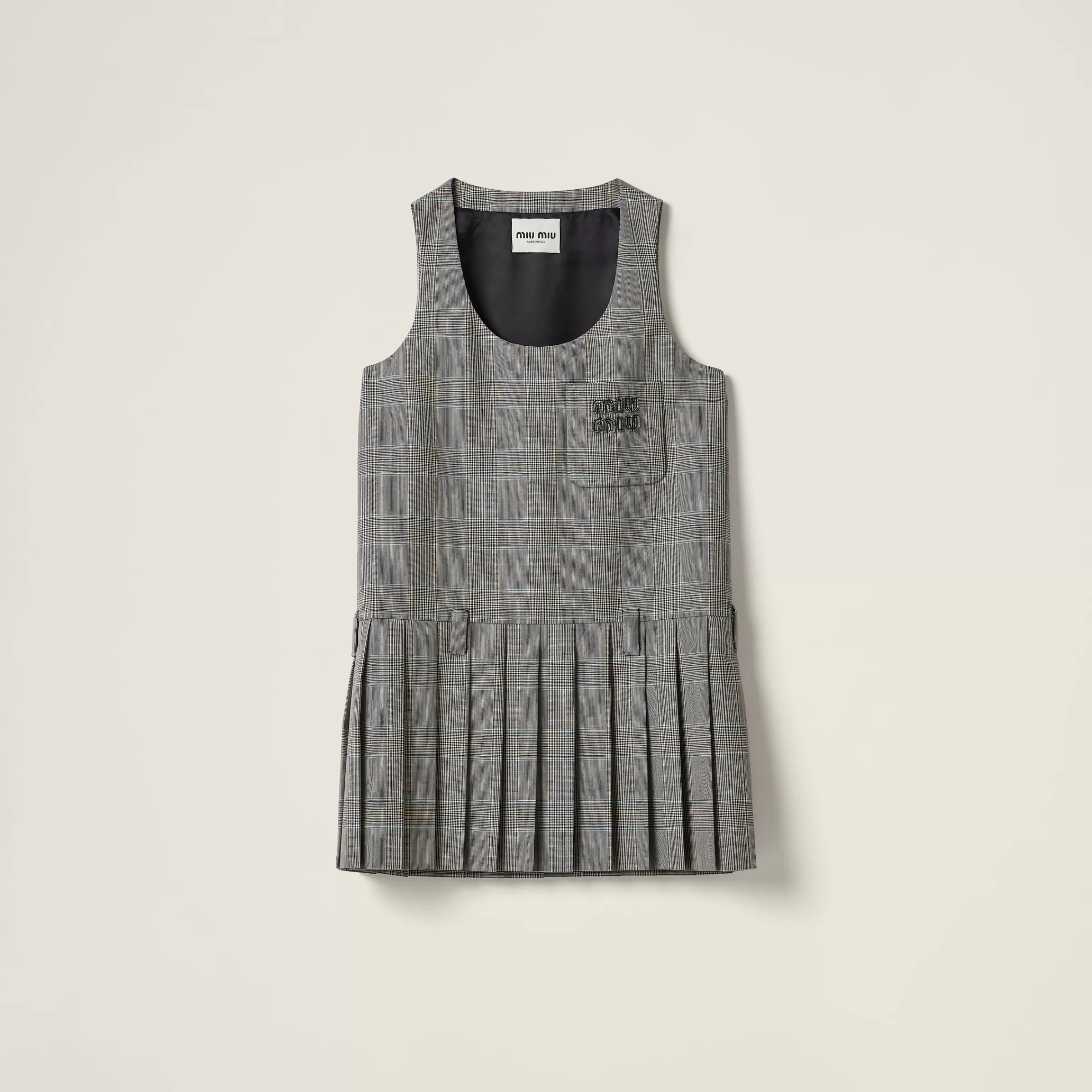 Miu Miu Prince Of Wales Checked Mini-dress |