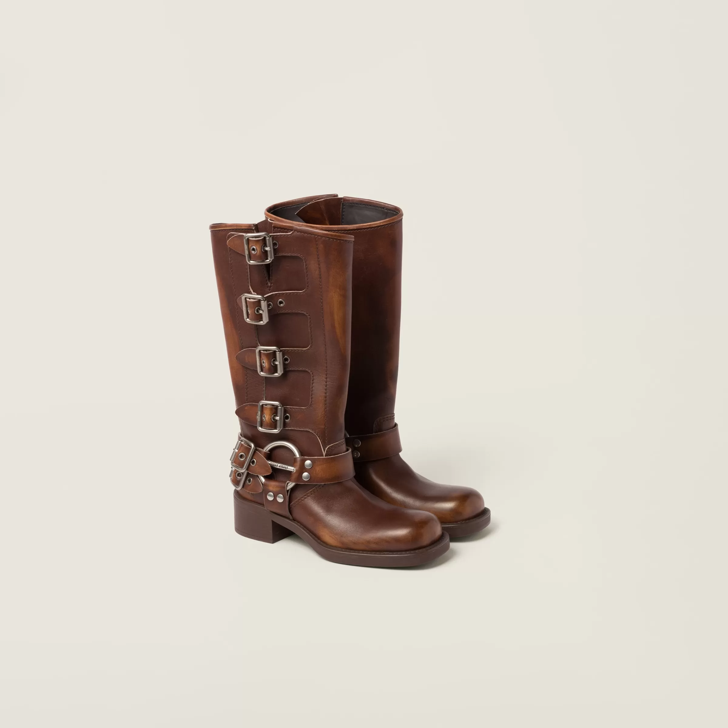 Miu Miu Leather Boots |