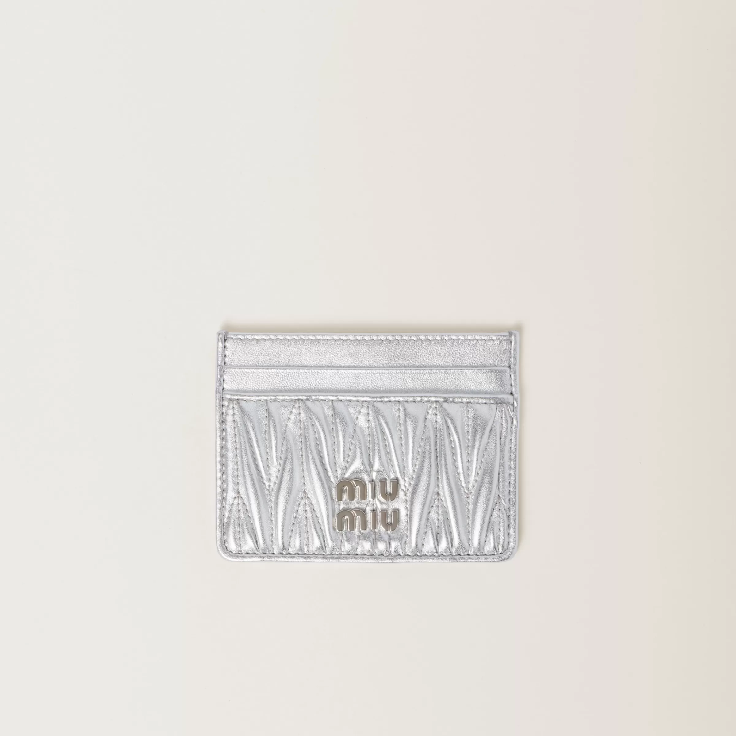 Miu Miu Matelassé Nappa Leather Card Holder |