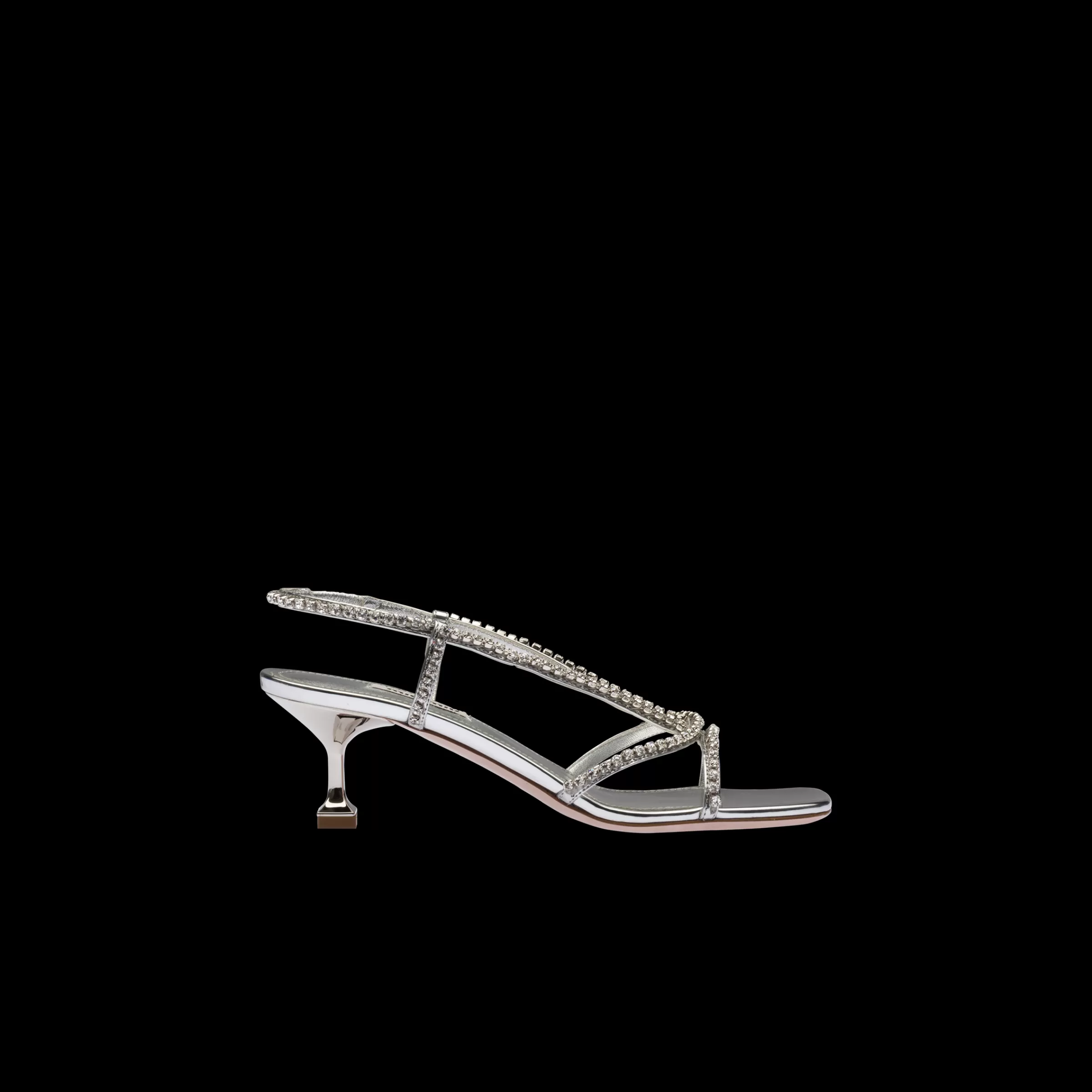 Miu Miu Metallic Technical Fabric Sandals |