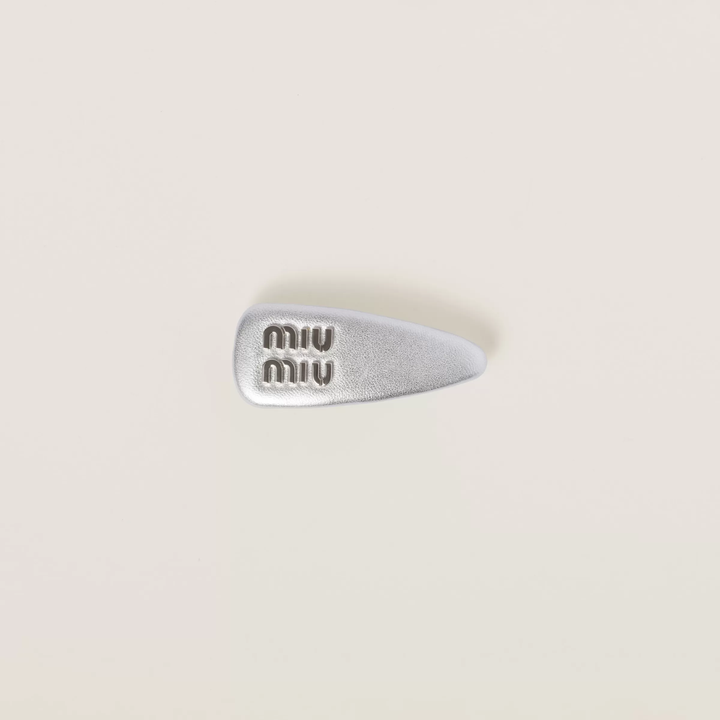 Miu Miu Nappa Leather Hair Clip |