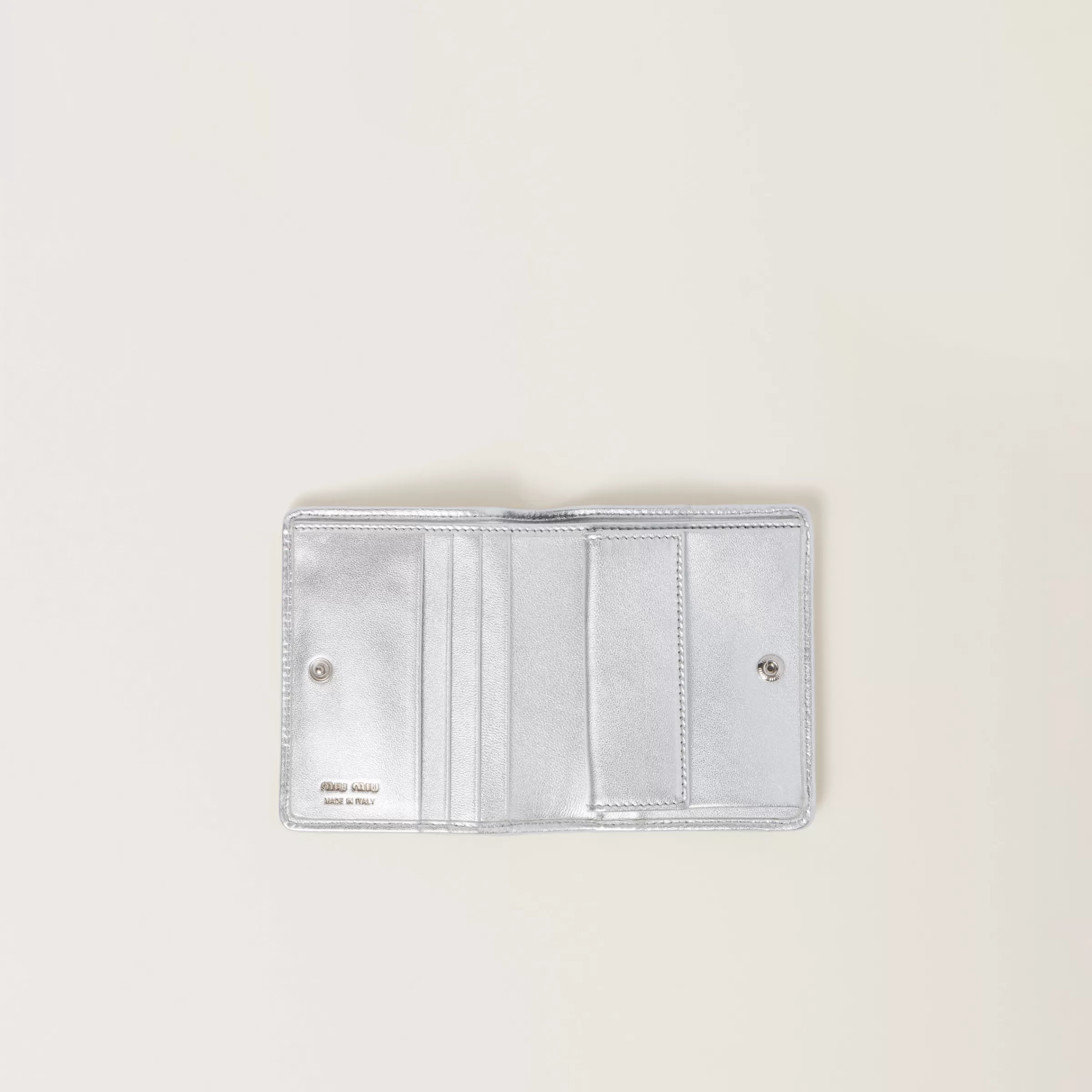 Miu Miu Small Matelassé Nappa Leather Wallet |