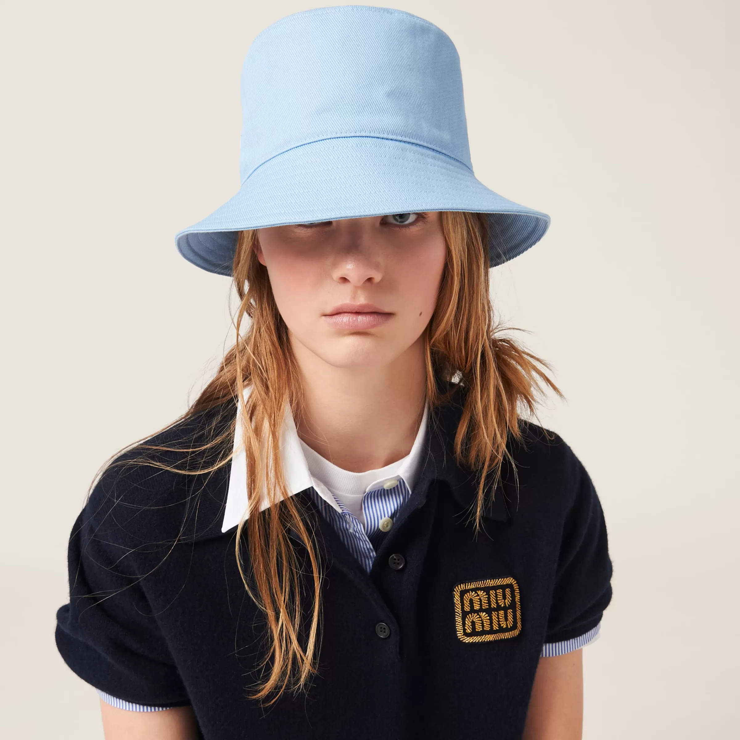 Miu Miu Drill Bucket Hat |