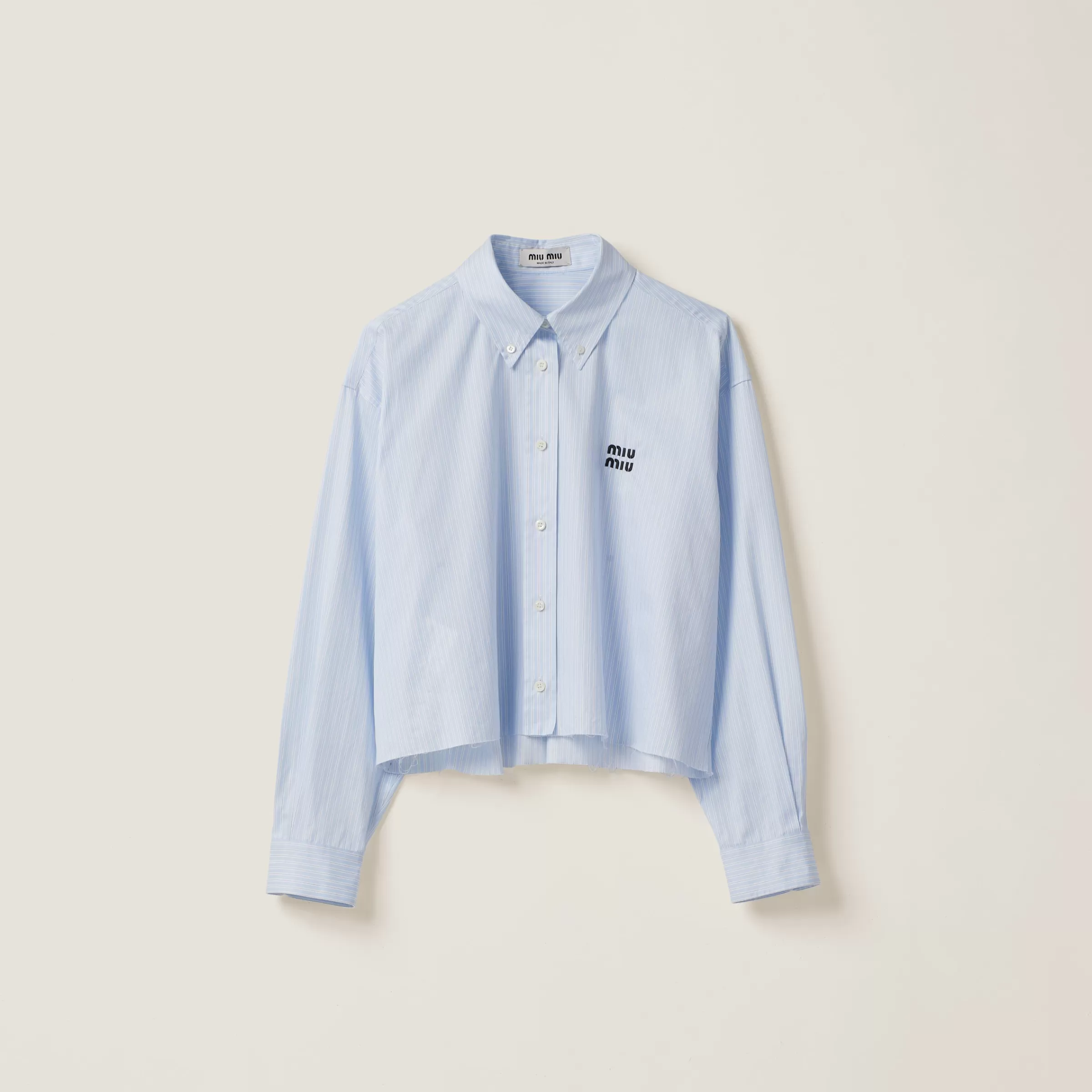 Miu Miu Striped Cotton Shirt |