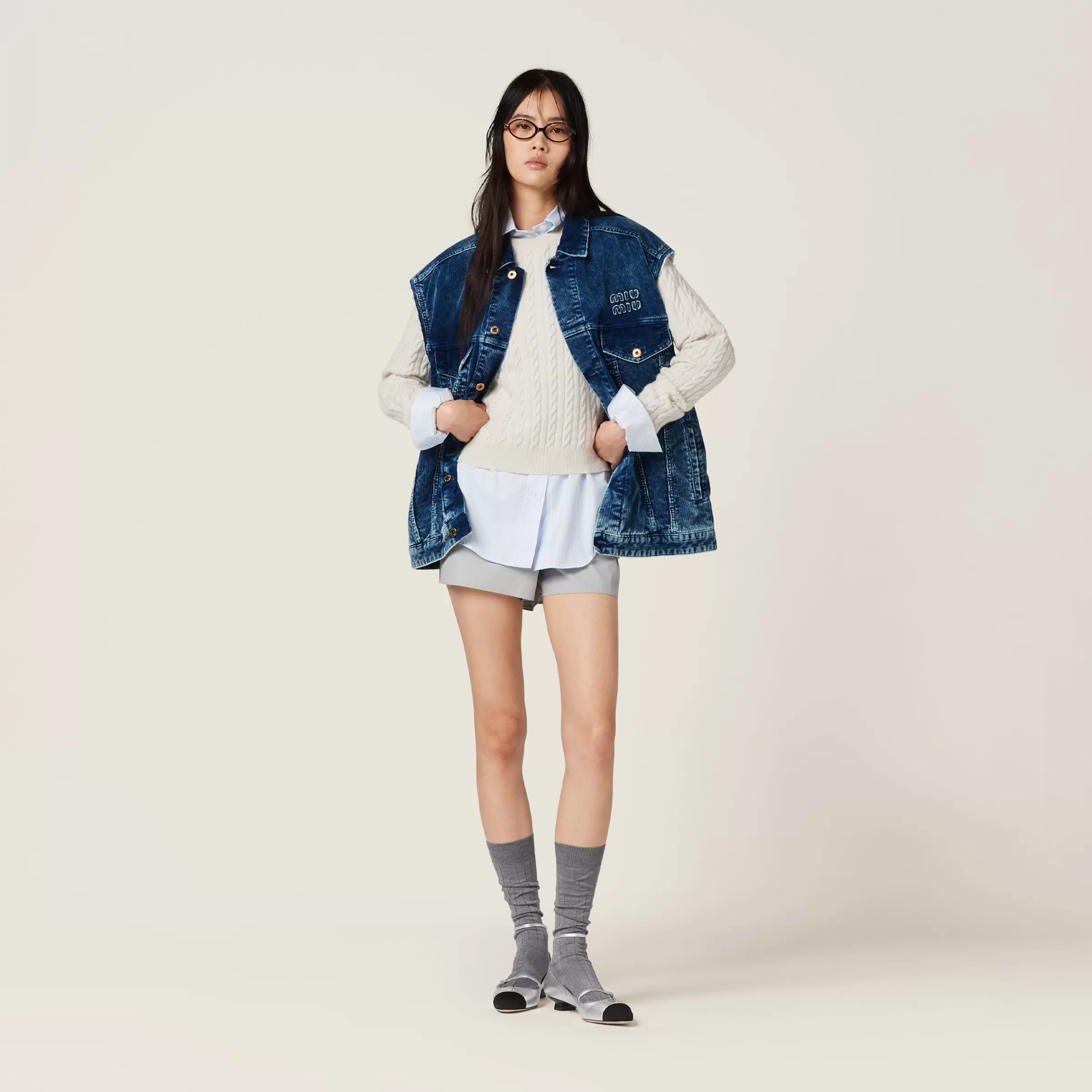 Miu Miu Striped Cotton Shirt |