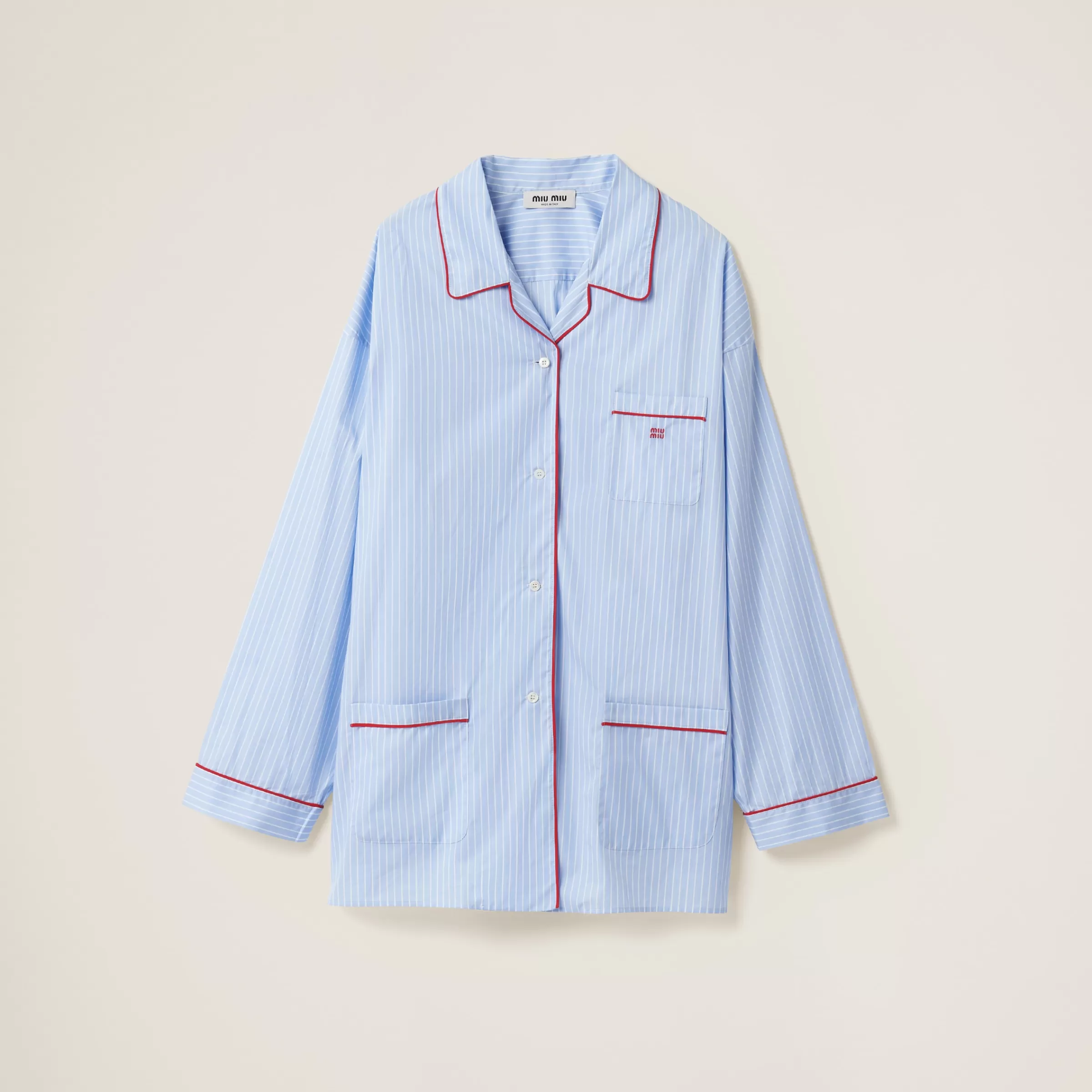 Miu Miu Striped Cotton Shirt |