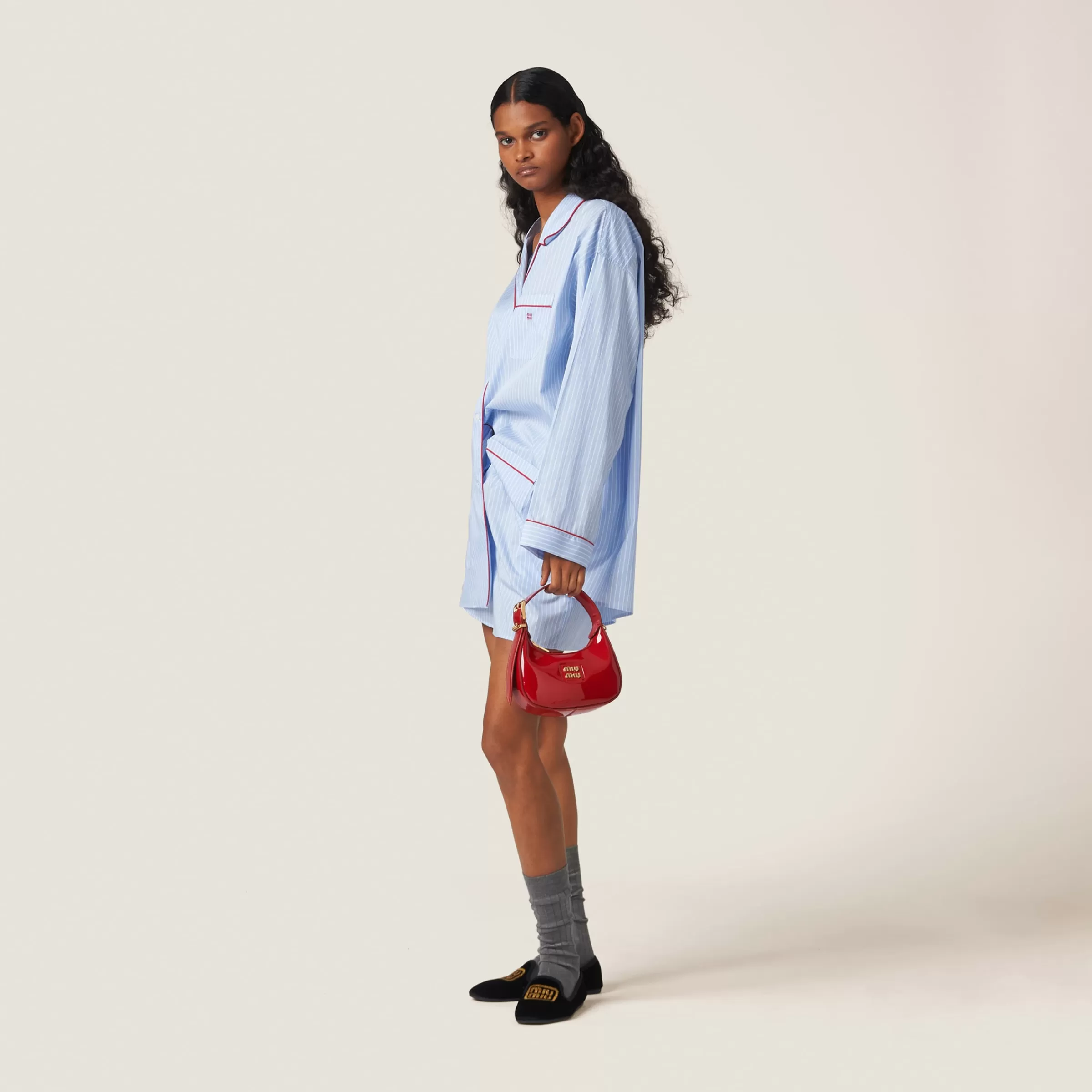 Miu Miu Striped Cotton Shirt |